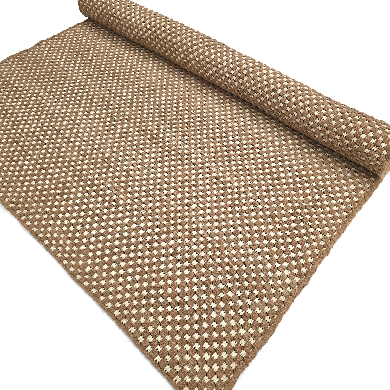 Tapis en laine - Ovelia (marron/blanc)