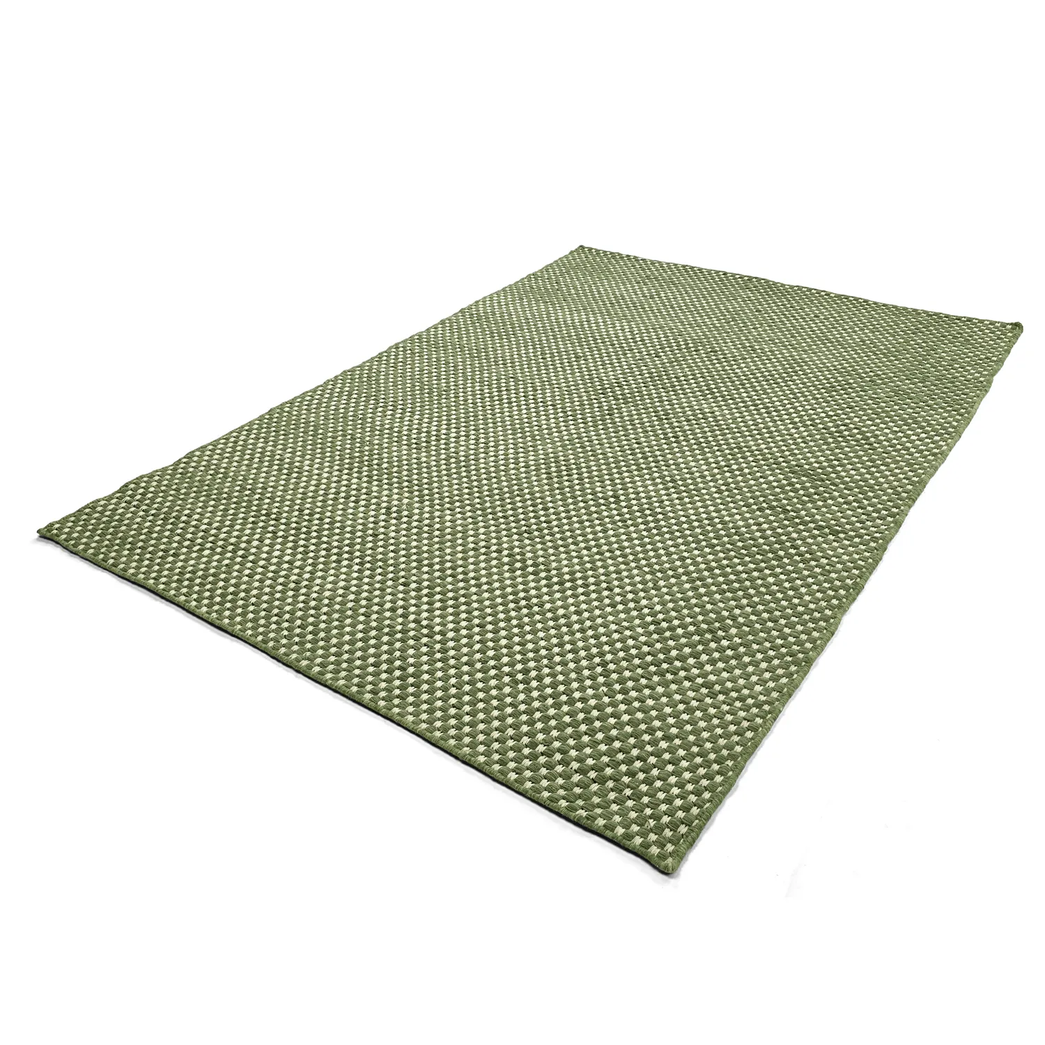 Tapis en laine - Ovelia (vert/blanc)