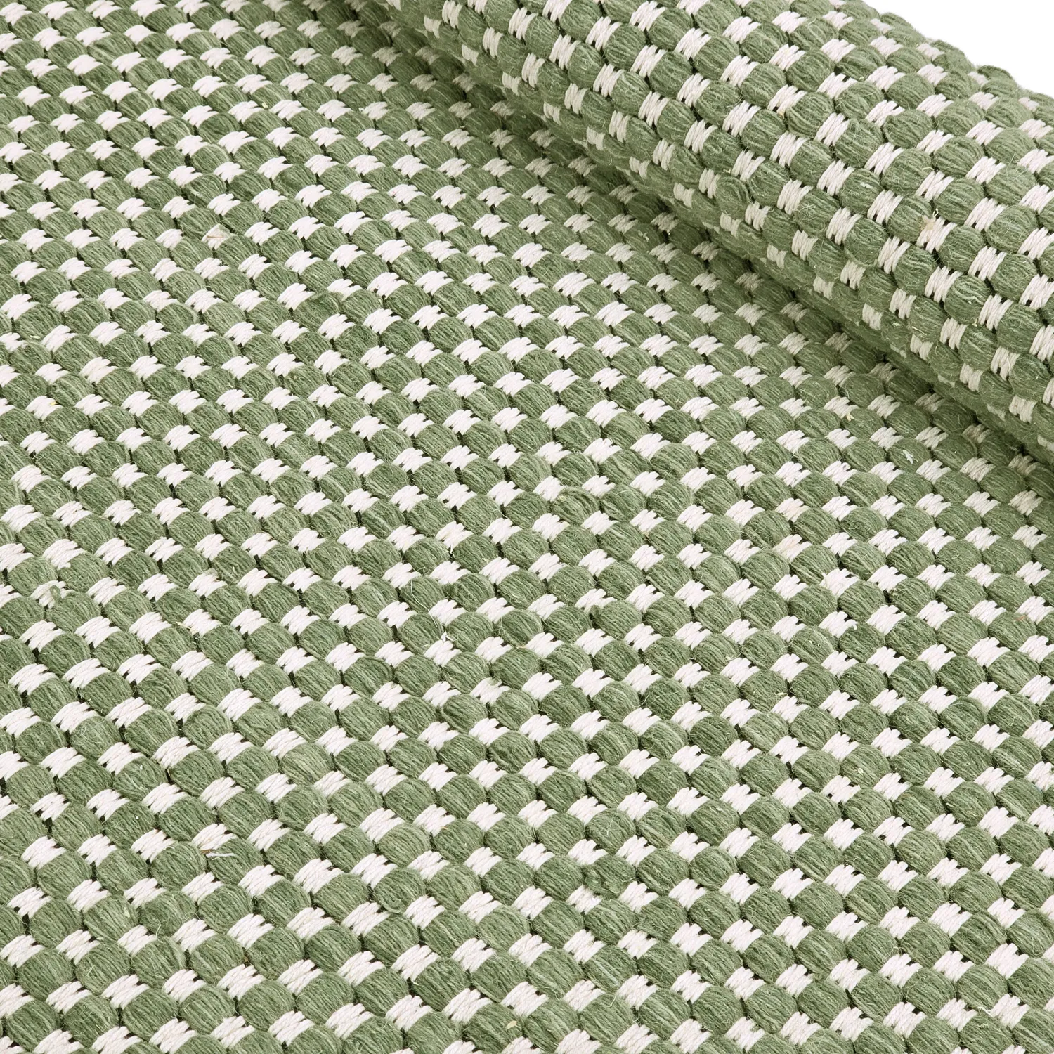 Tapis en laine - Ovelia (vert/blanc)