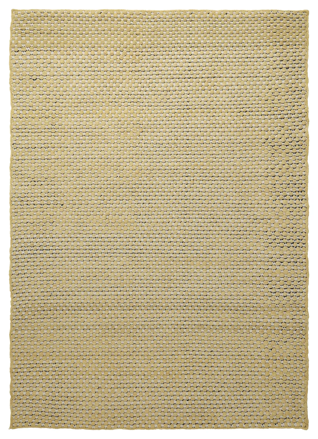 Tapis de laine - Ovelia (jaune/blanc)