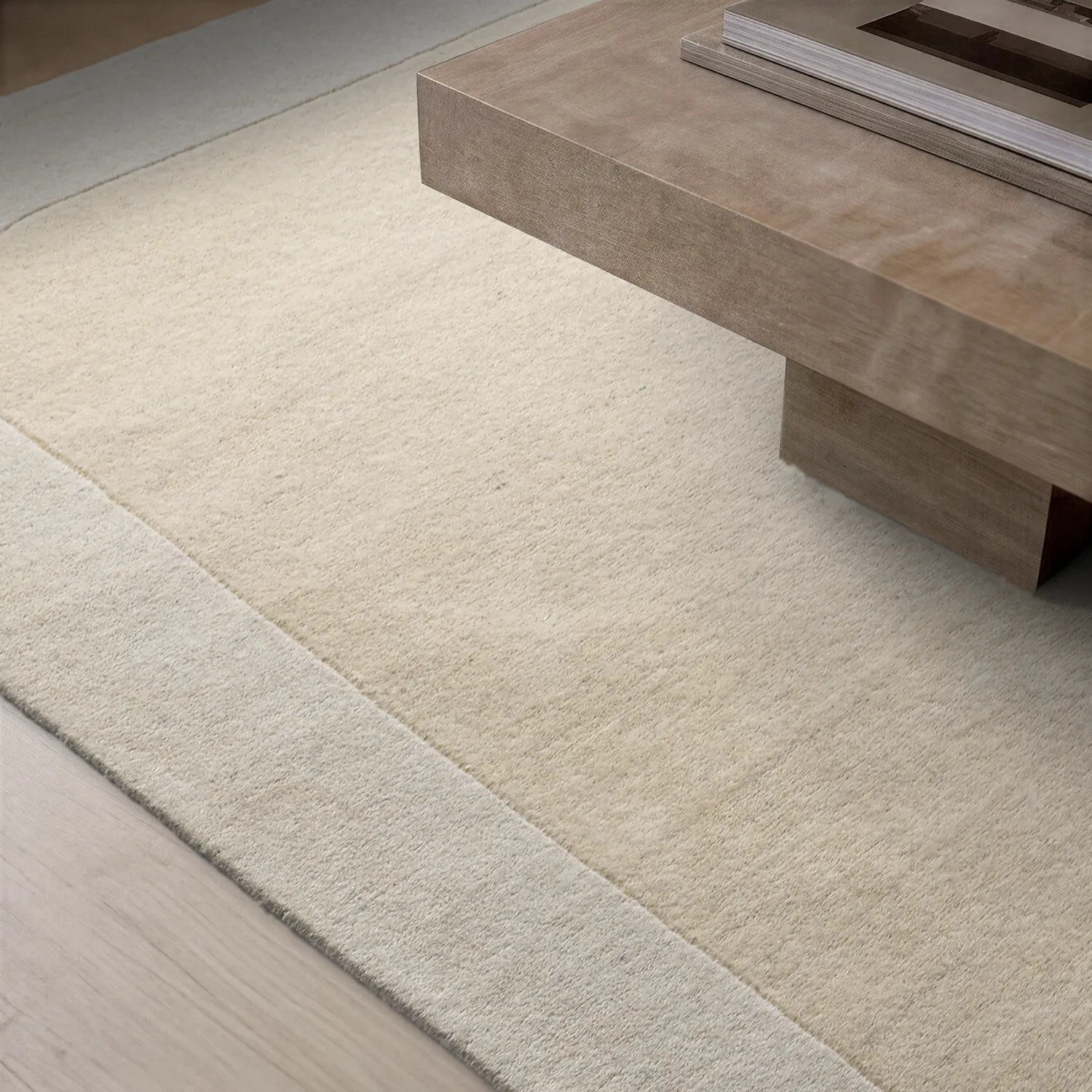 Tapis de laine - Puri Hand Tufted Wool Premium (crème/blanc)