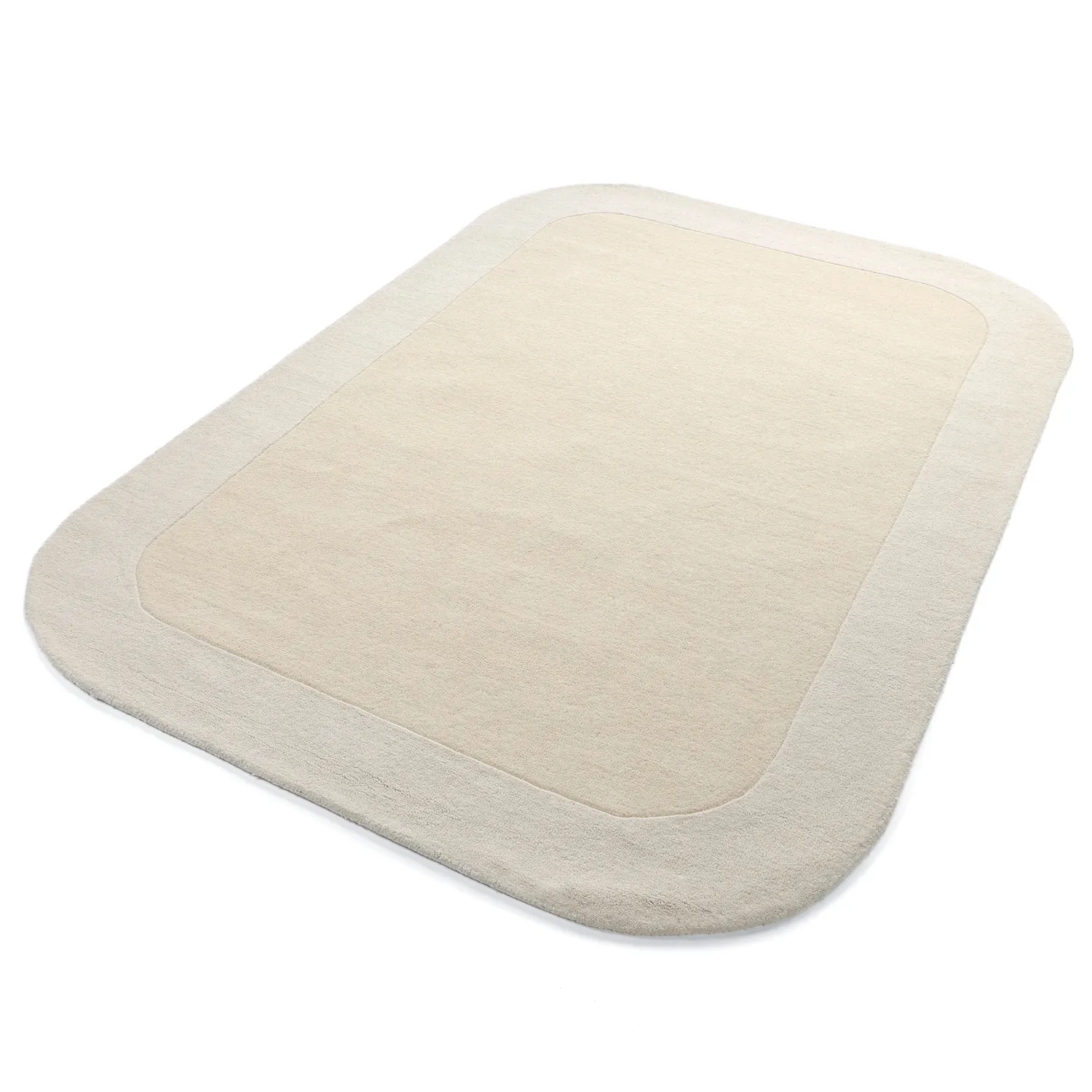 Tapis de laine - Puri Hand Tufted Wool Premium (crème/blanc)
