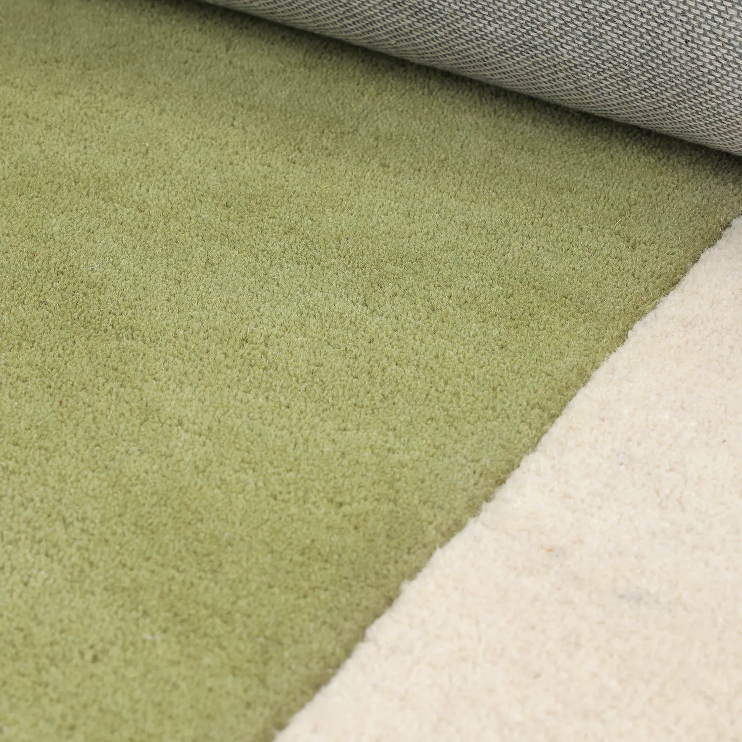 Tapis de laine - Puri Hand Tufted Wool Premium (vert/crème)
