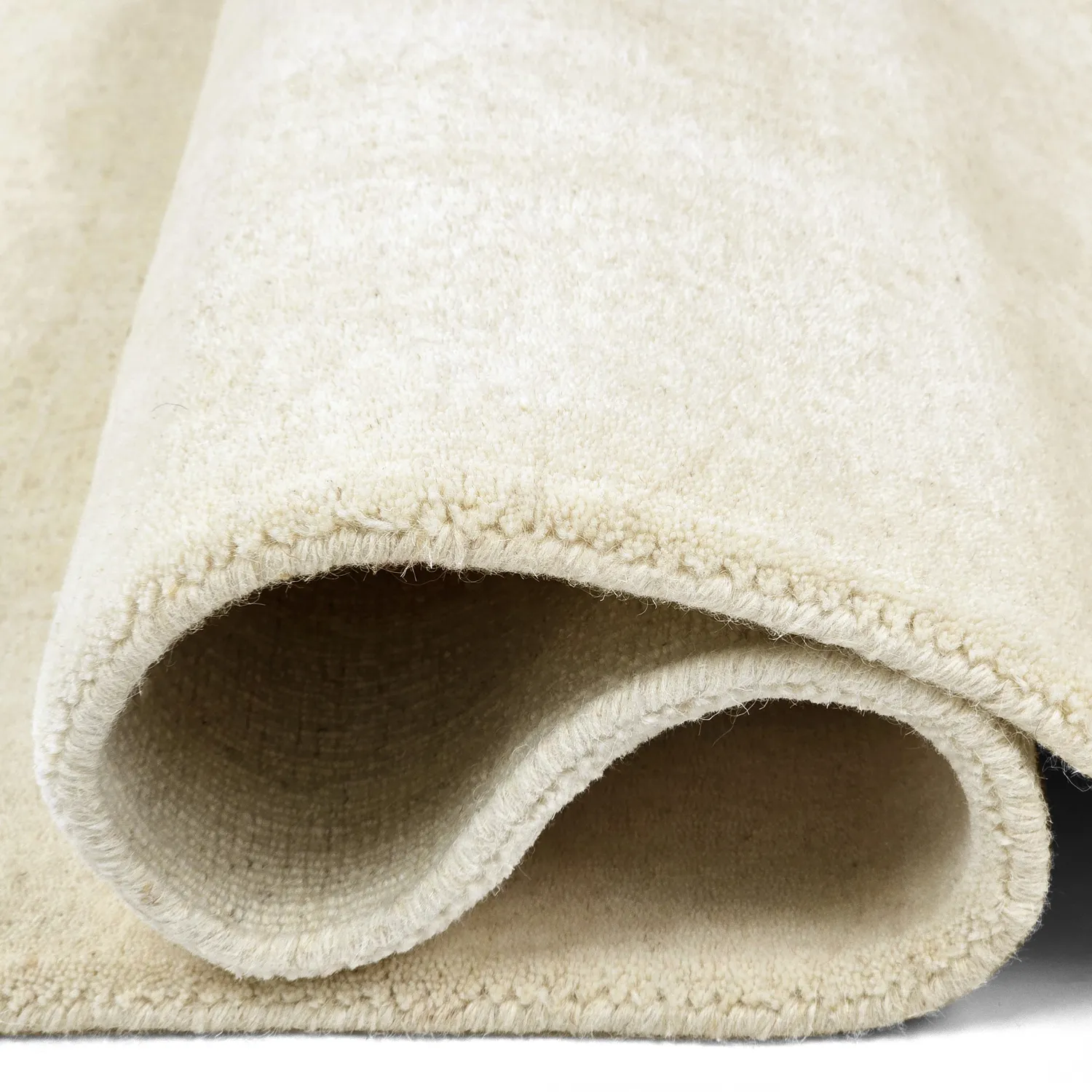 Tapis en laine - Rozel Handloom Wool Premium (crème)