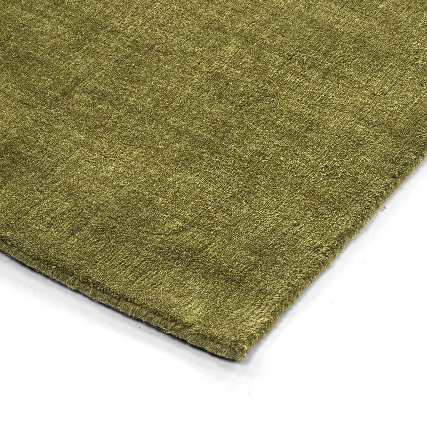 Tapis en laine - Rozel Handloom Wool Premium (vert mousse)