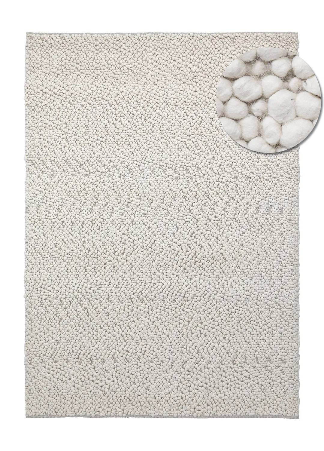 Tapis de laine - Sala Irregular Wool Bubble (crème)