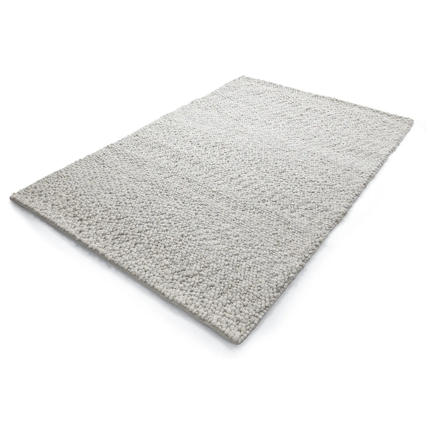Tapis de laine - Sala Irregular Wool Bubble (gris clair mélangé)