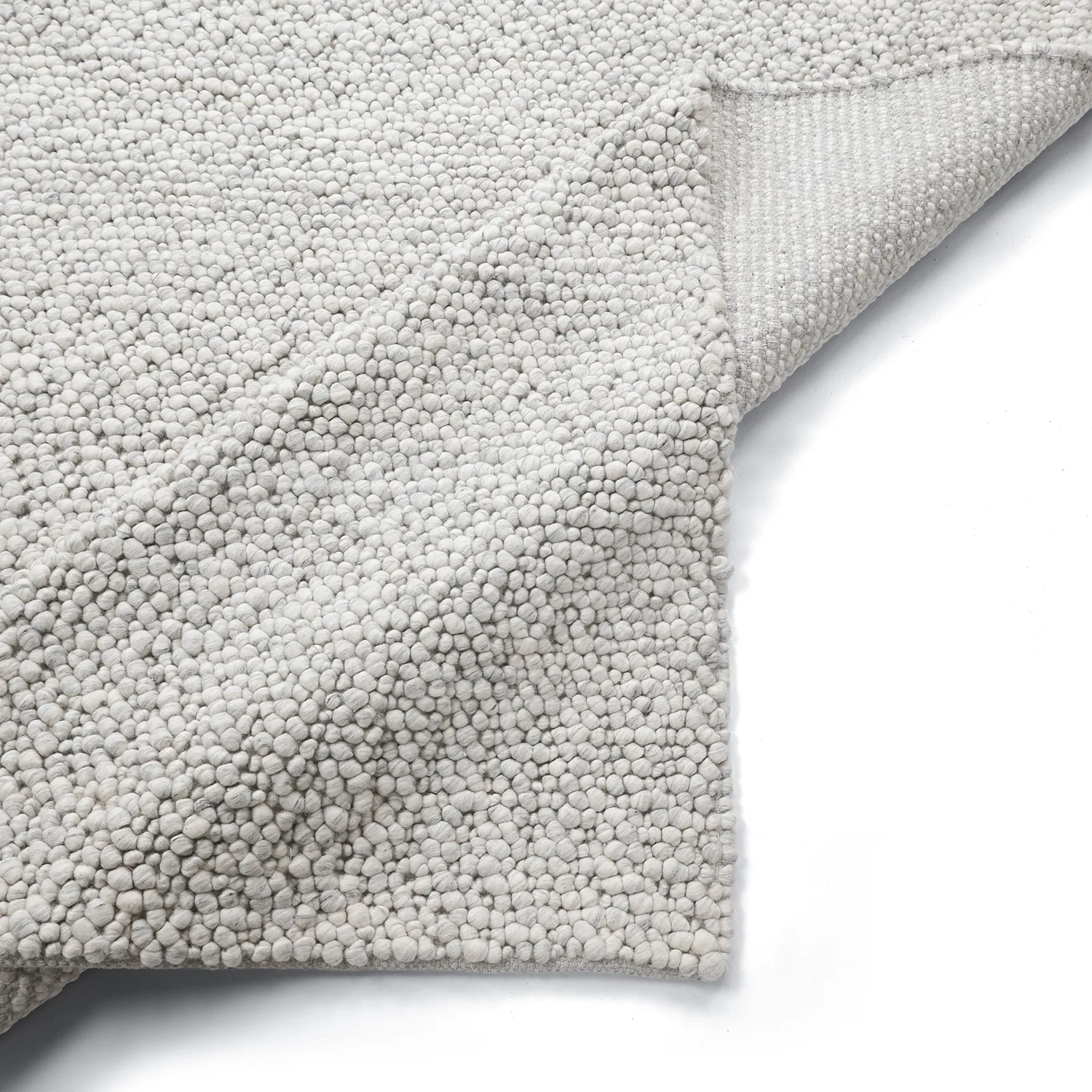 Tapis de laine - Sala Irregular Wool Bubble (gris clair mélangé)