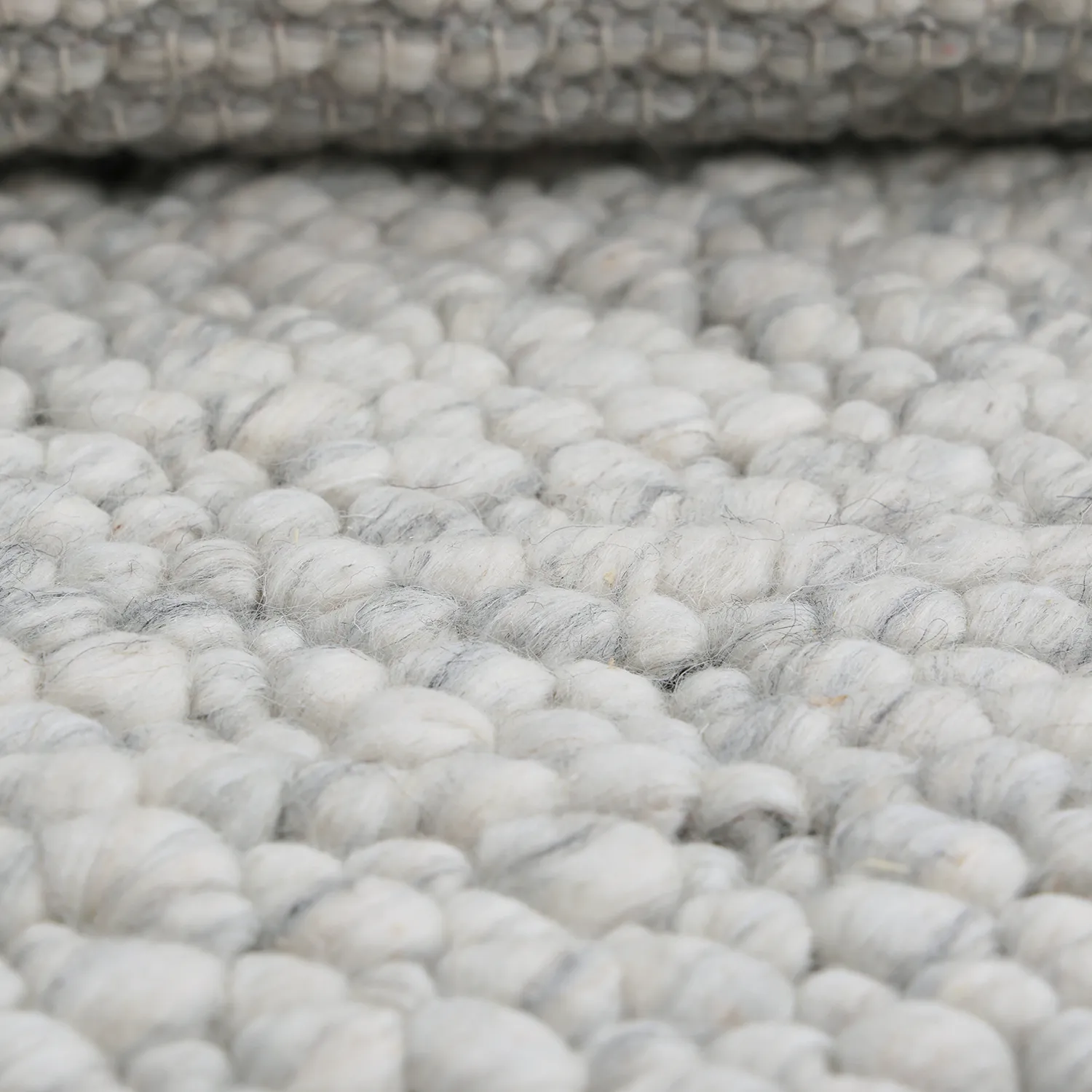 Tapis de laine - Sala Irregular Wool Bubble (gris clair mélangé)