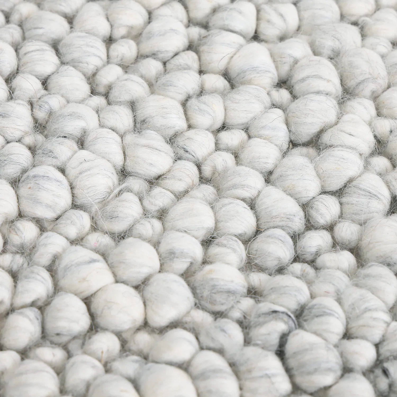Tapis de laine - Sala Irregular Wool Bubble (gris clair mélangé)