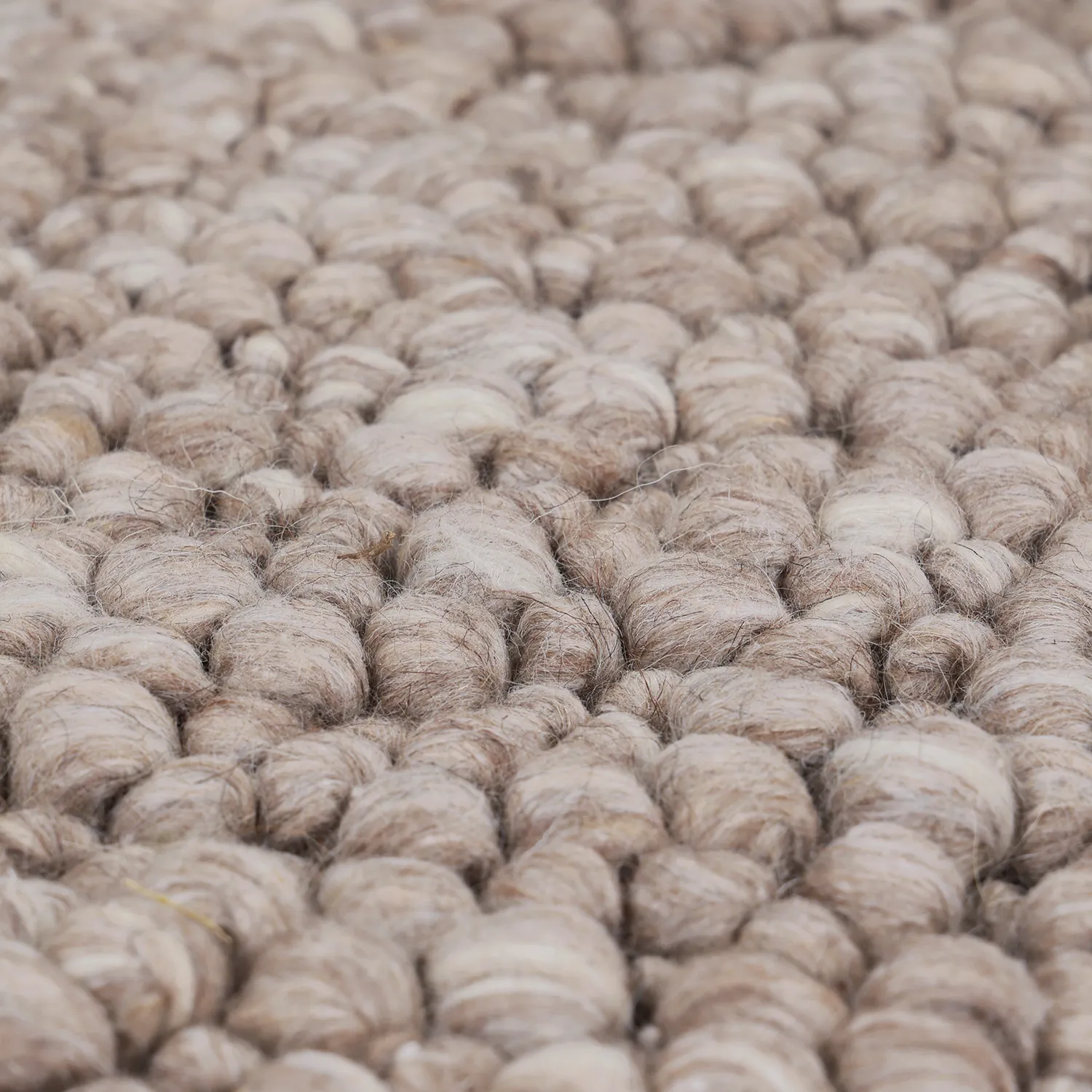 Tapis de laine - Sala Irregular Wool Bubble (taupe/blanc mélange)