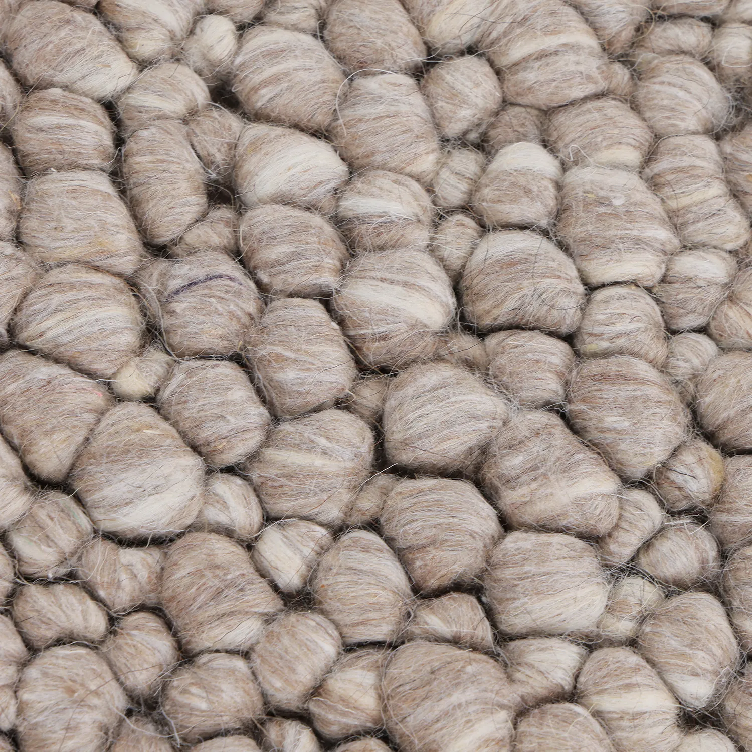 Tapis de laine - Sala Irregular Wool Bubble (taupe/blanc mélange)