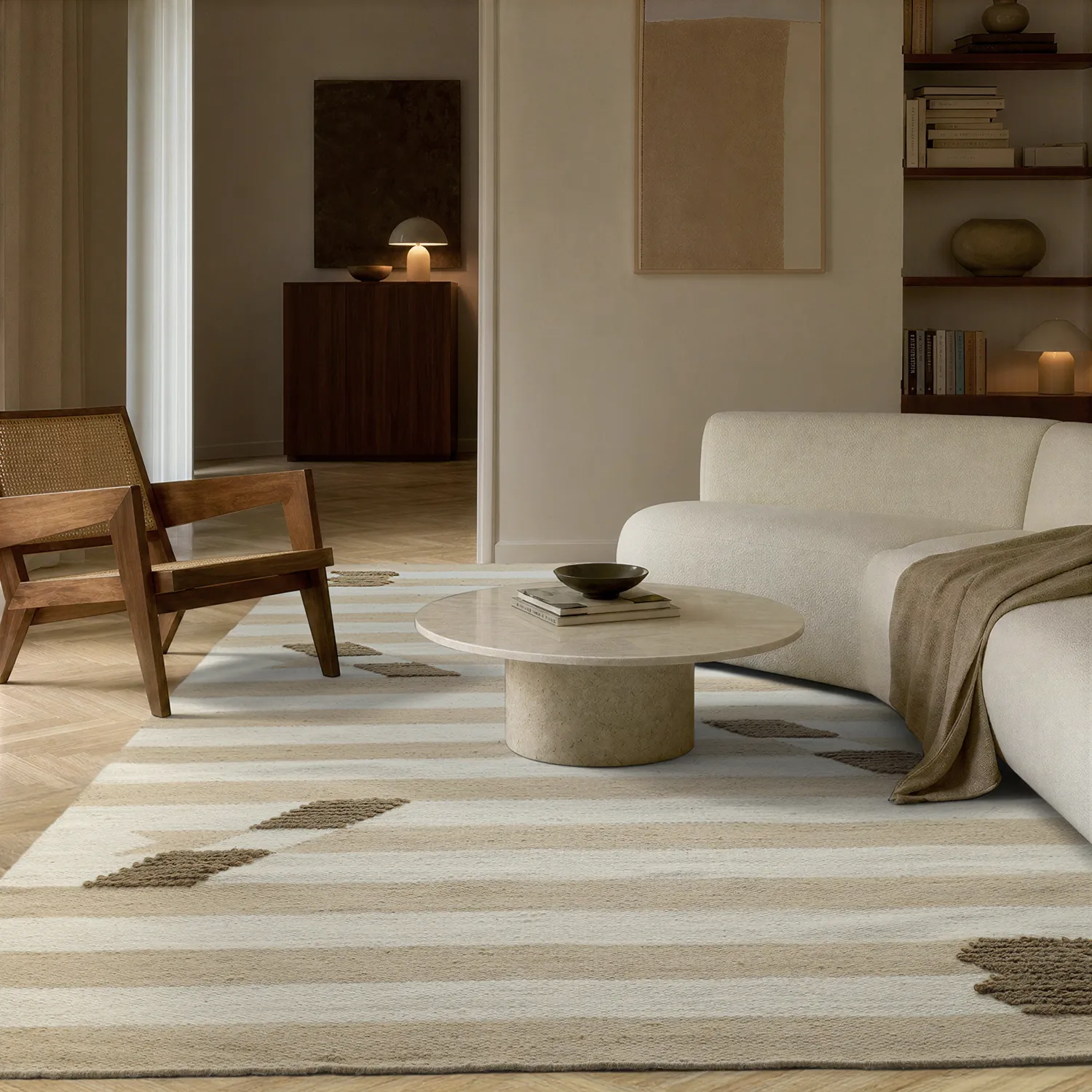 Tapis de laine - Serpa (crème)