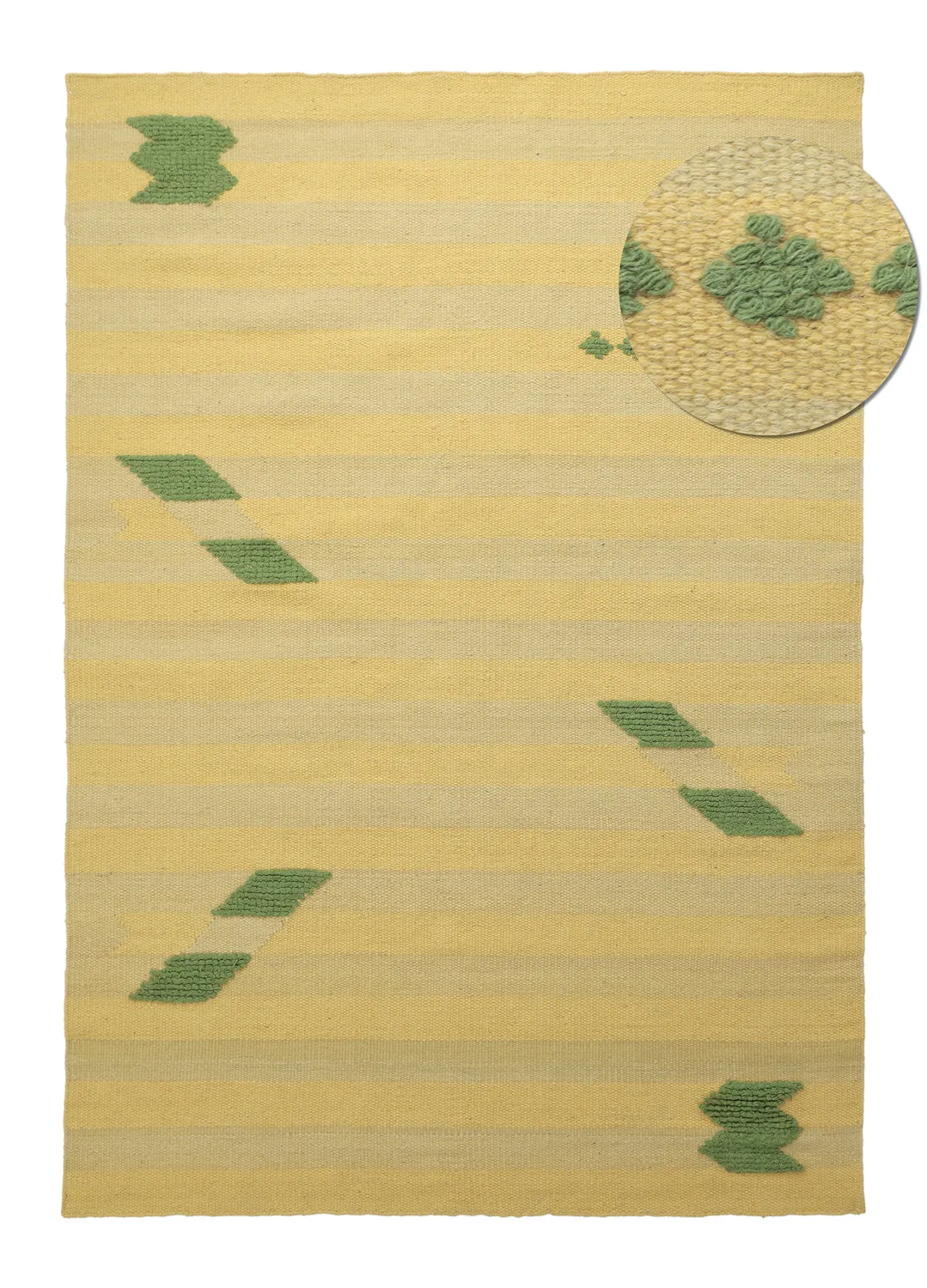 Tapis de laine - Serpa (jaune clair)