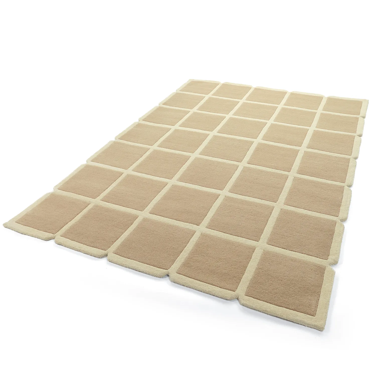 Tapis de laine - Syl Hand Tufted Wool Premium (beige/crème)