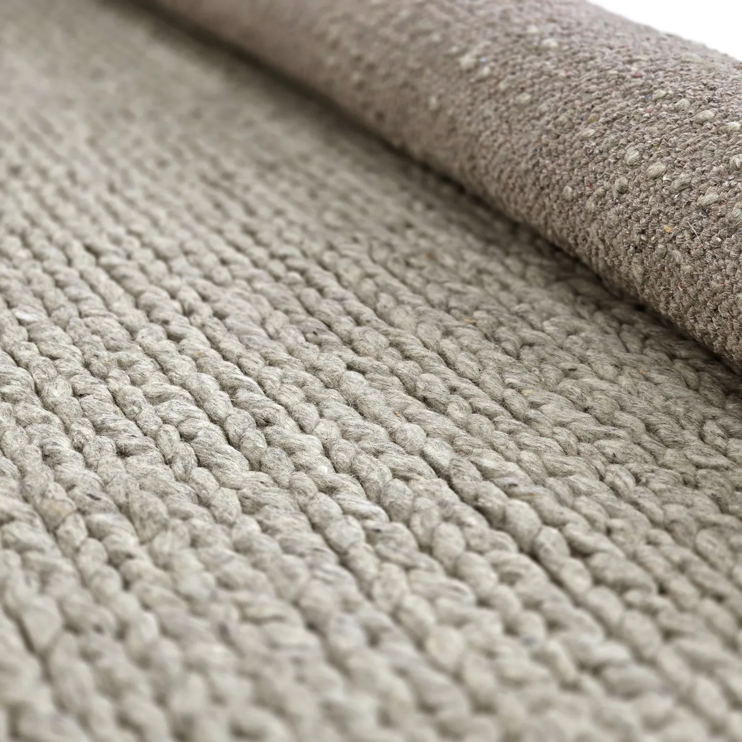 Tapis en laine - Talvia Braided Wool (gris)