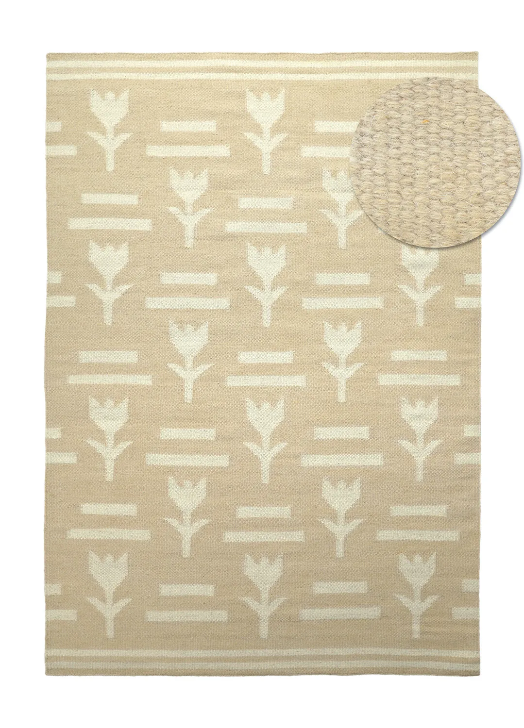 Tapis de laine - Tomar (beige/crème)