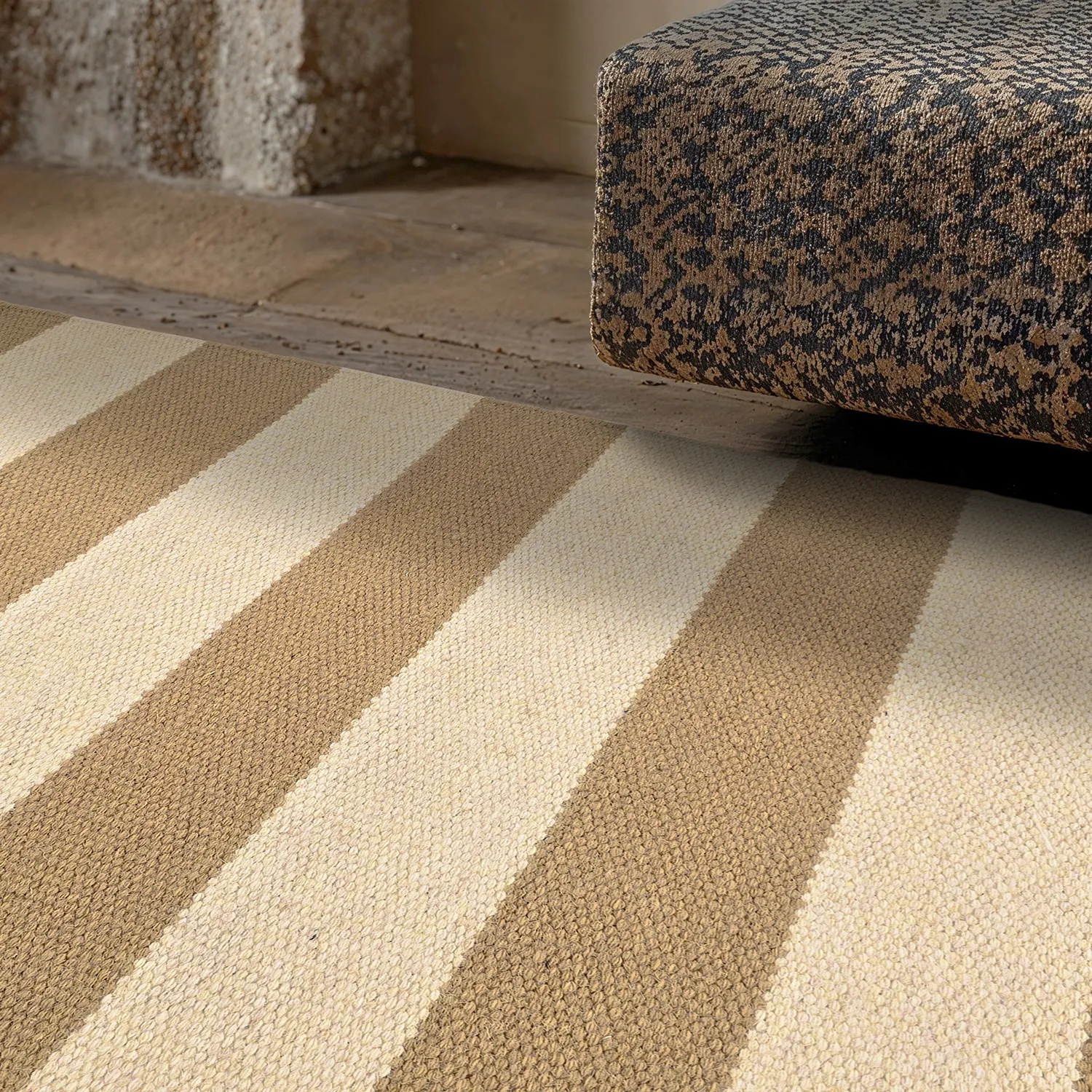 Tapis de laine - Torquay (blanc/beige)