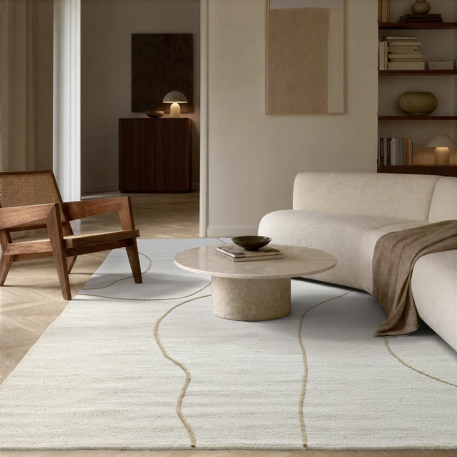 Tapis de laine - Viseu (crème)