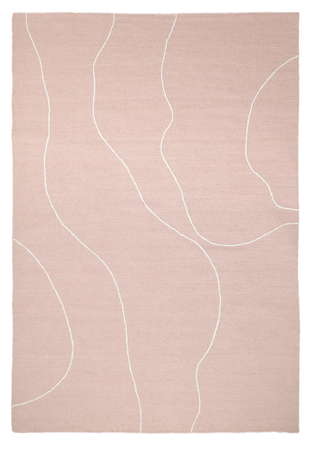 Tapis de laine - Viseu (rose poudré)