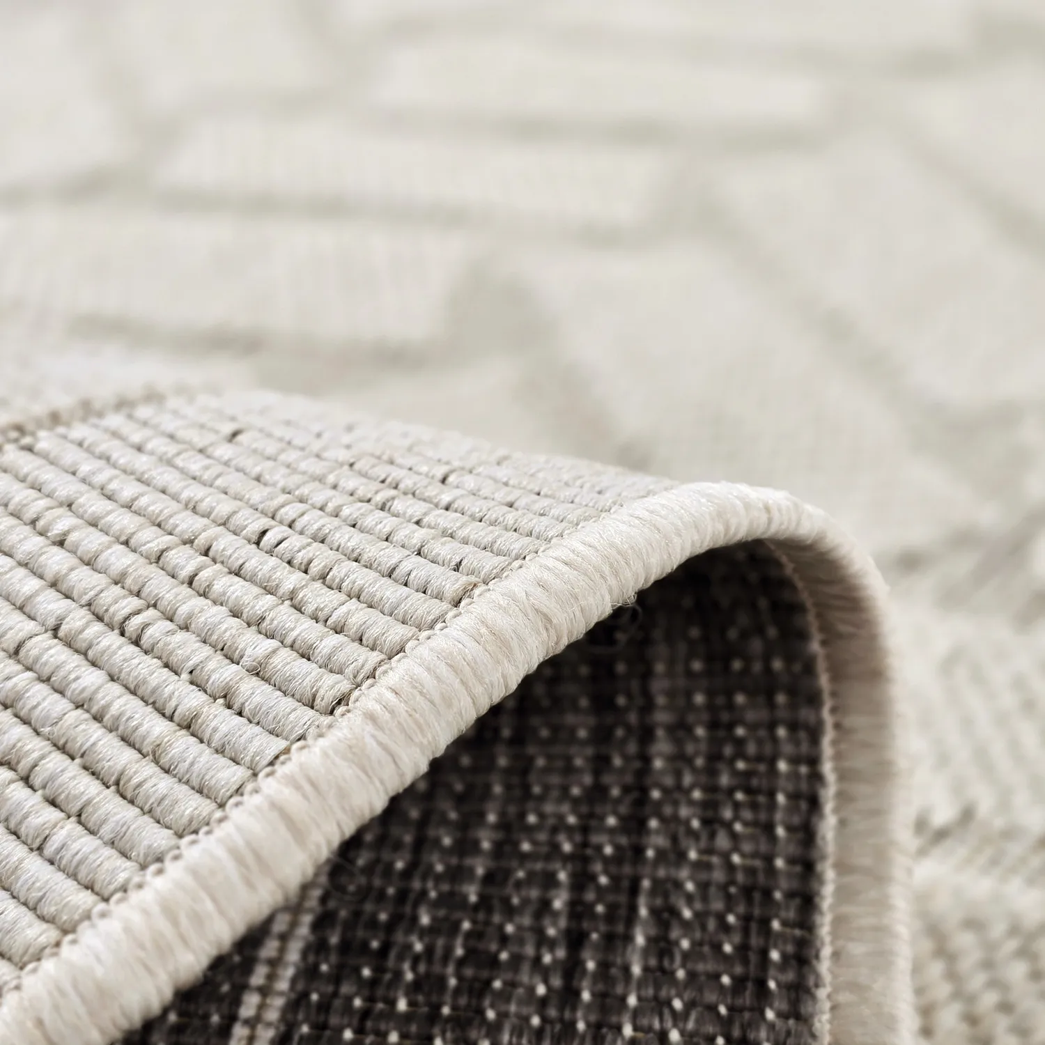 Tapis d’intérieur et d’extérieur - Aria (blanc cassé)