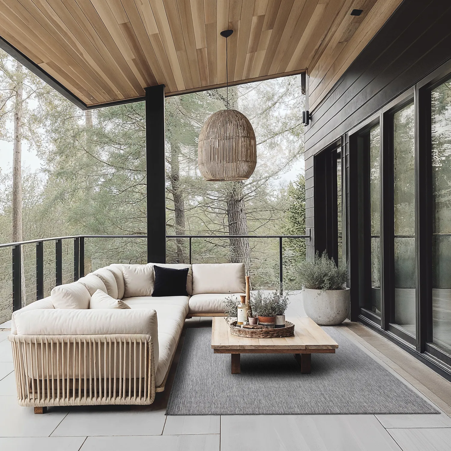 Tapis d'intérieur et d'extérieur - Arlo (gris)