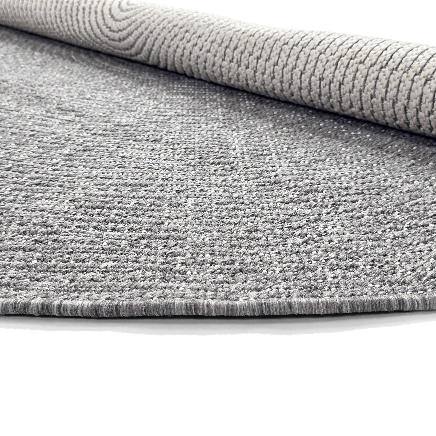 Tapis rond - Intérieur/Extérieur Arlo (gris)