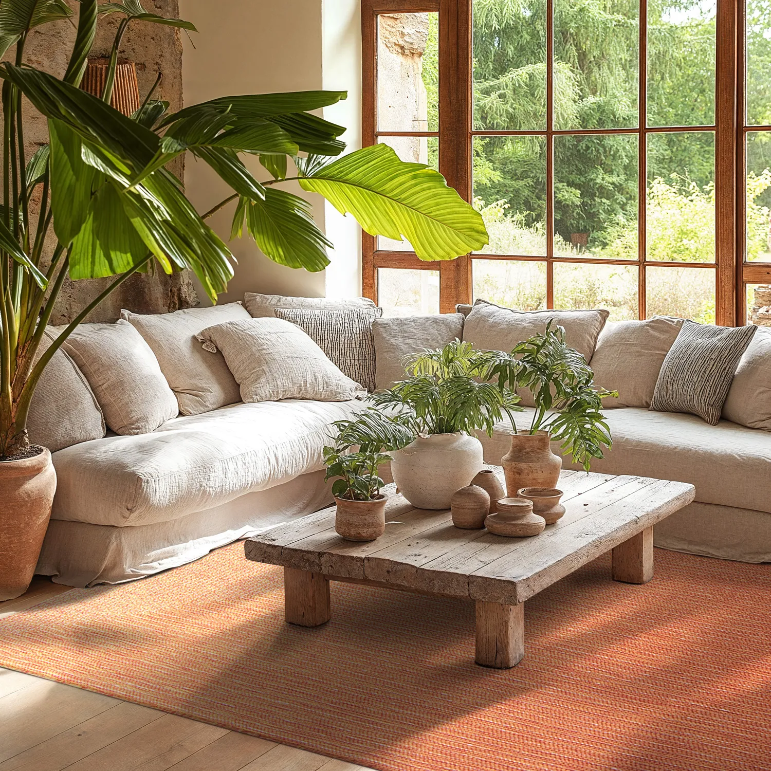Tapis d'intérieur et d'extérieur - Arlo (orange)