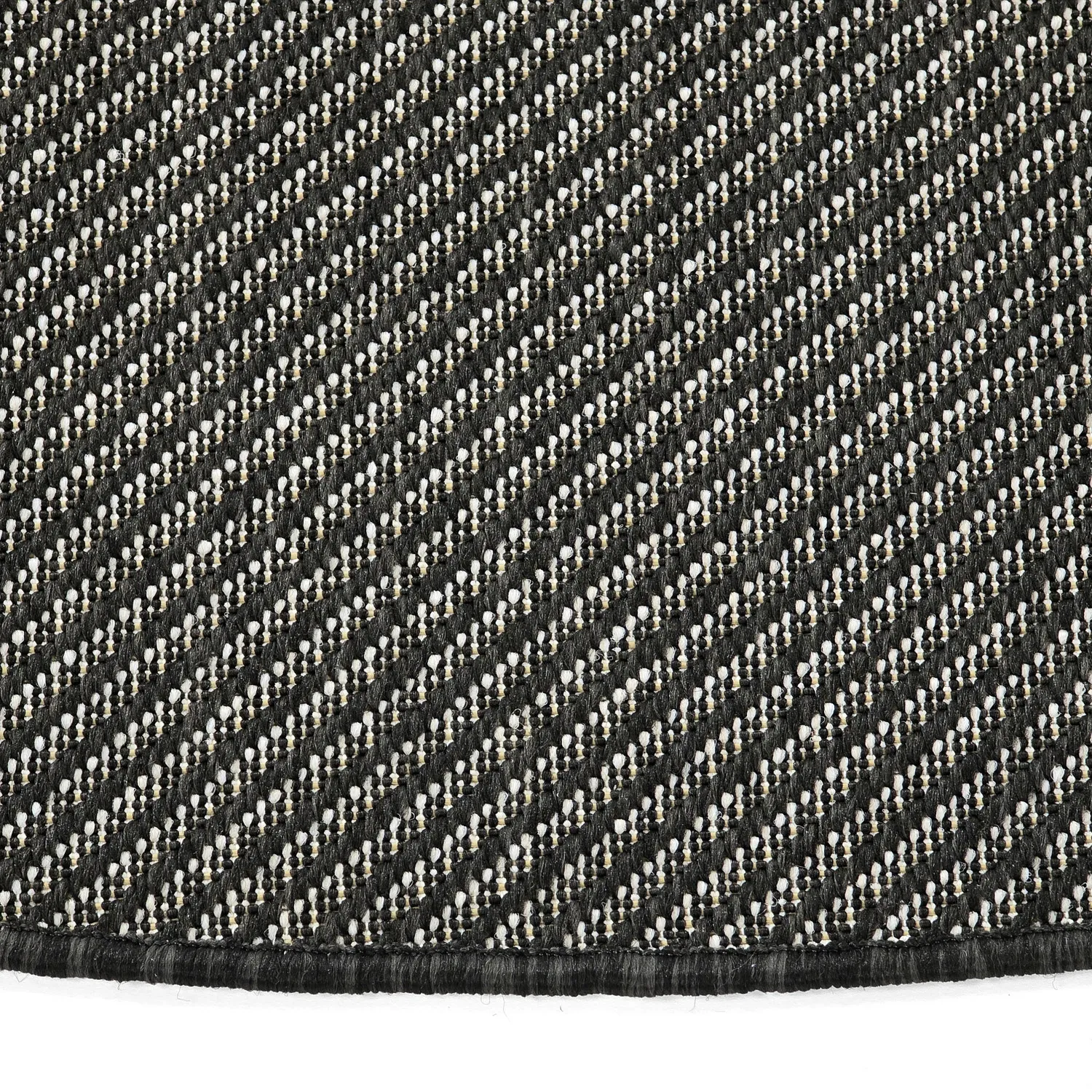Tapis rond - Intérieur/Extérieur Bennett (noir)