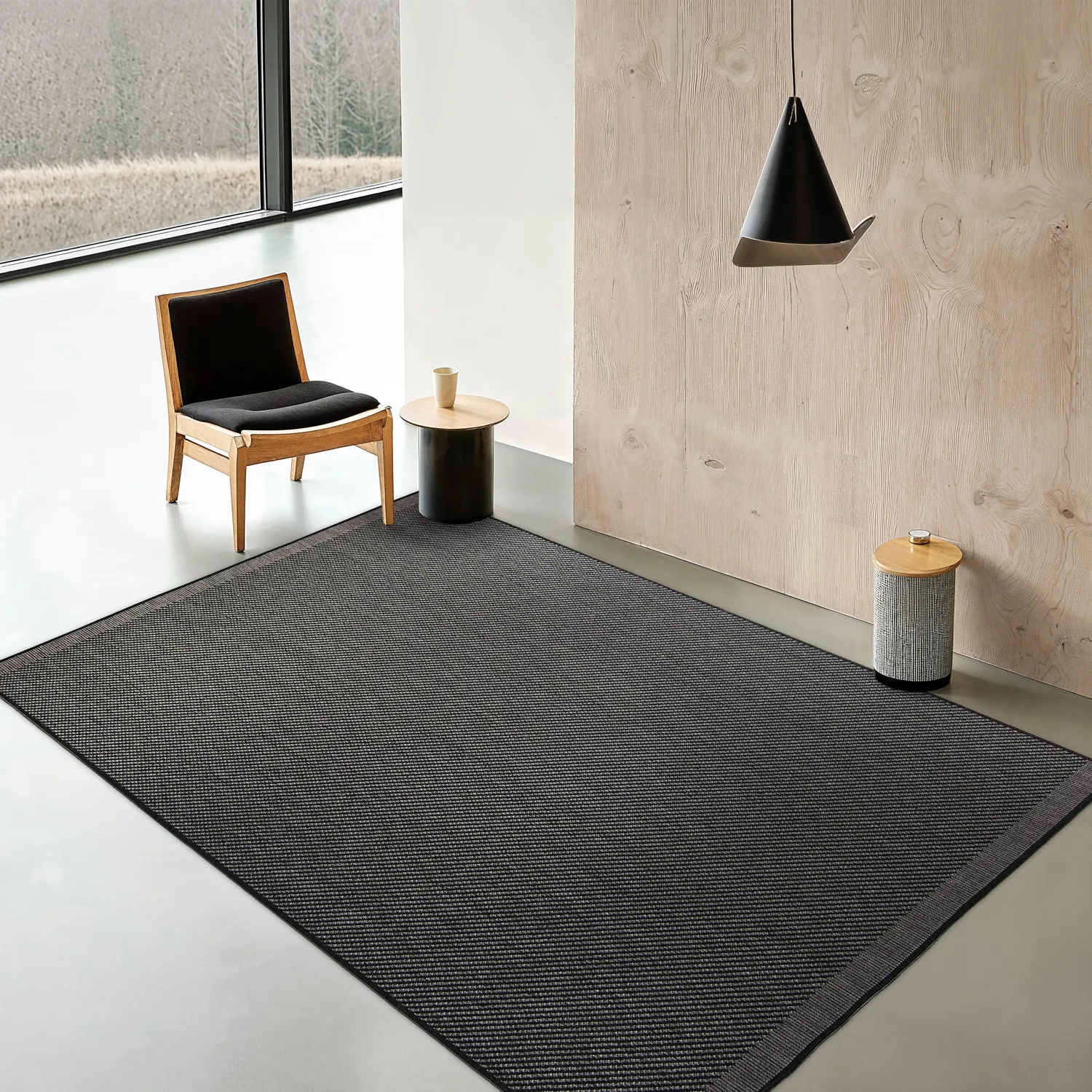 Tapis d’intérieur et d’extérieur - Bennett (noir)