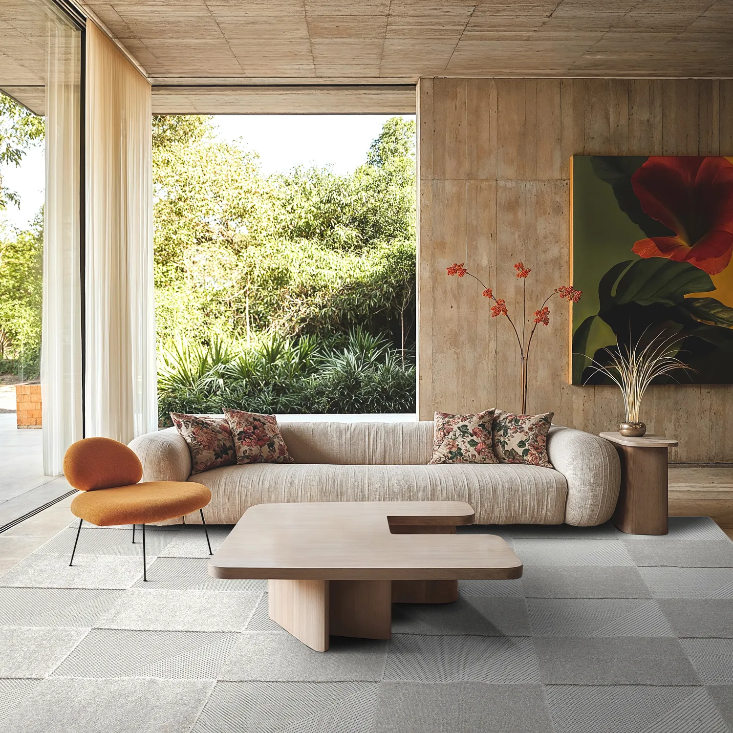 Shaggy intérieur/extérieur - Carlisle (beige)