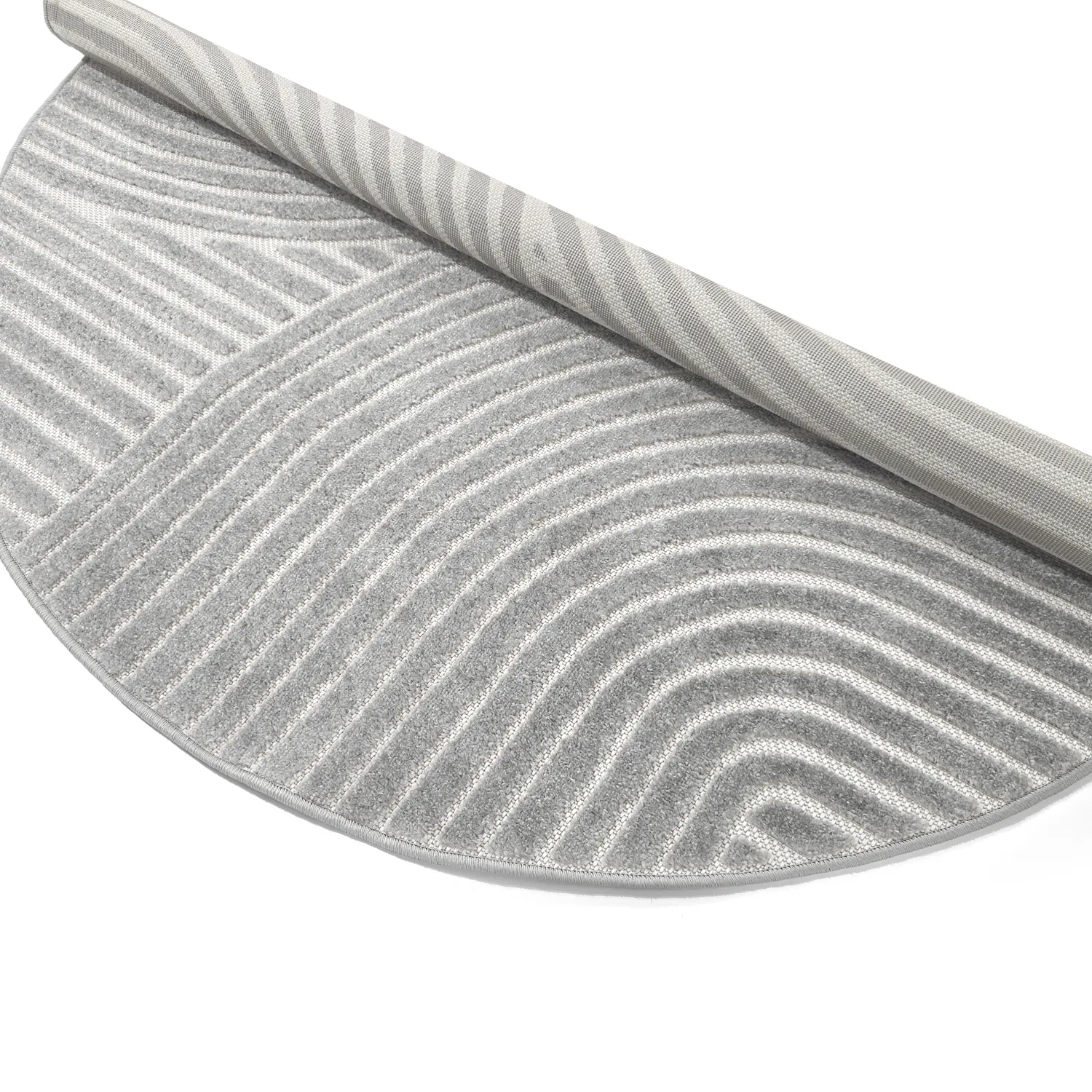 Tapis rond - intérieur/extérieur Devon (gris)