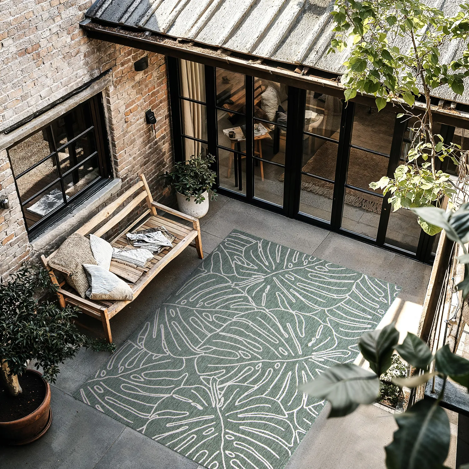 Tapis d’intérieur et d’extérieur - Francis (vert)