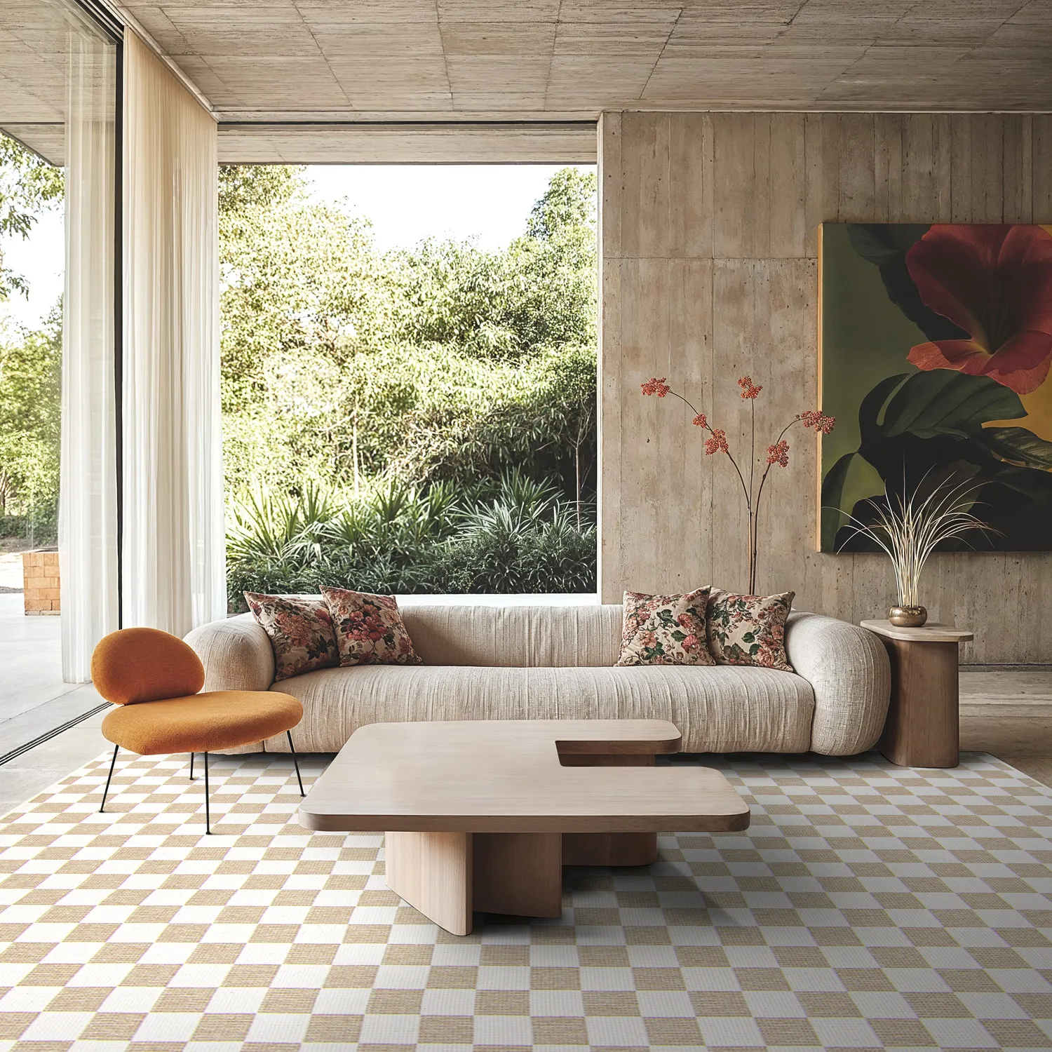 Tapis d’intérieur et d’extérieur - Lucida (beige)