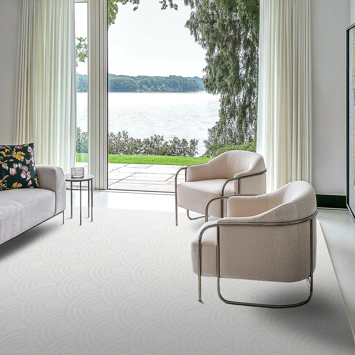 Tapis d’intérieur et d’extérieur - Odin (blanc cassé)