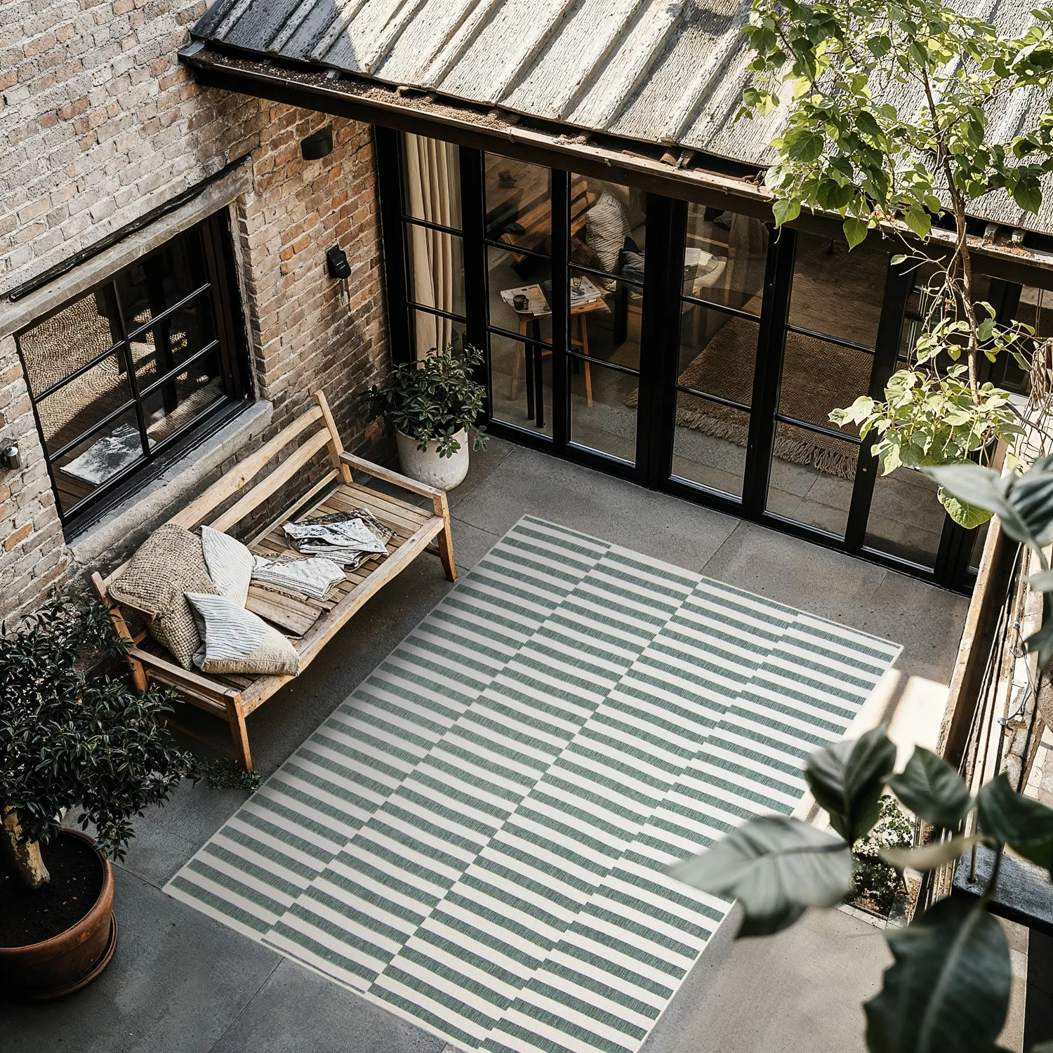 Tapis d’intérieur et d’extérieur - Otto (vert)