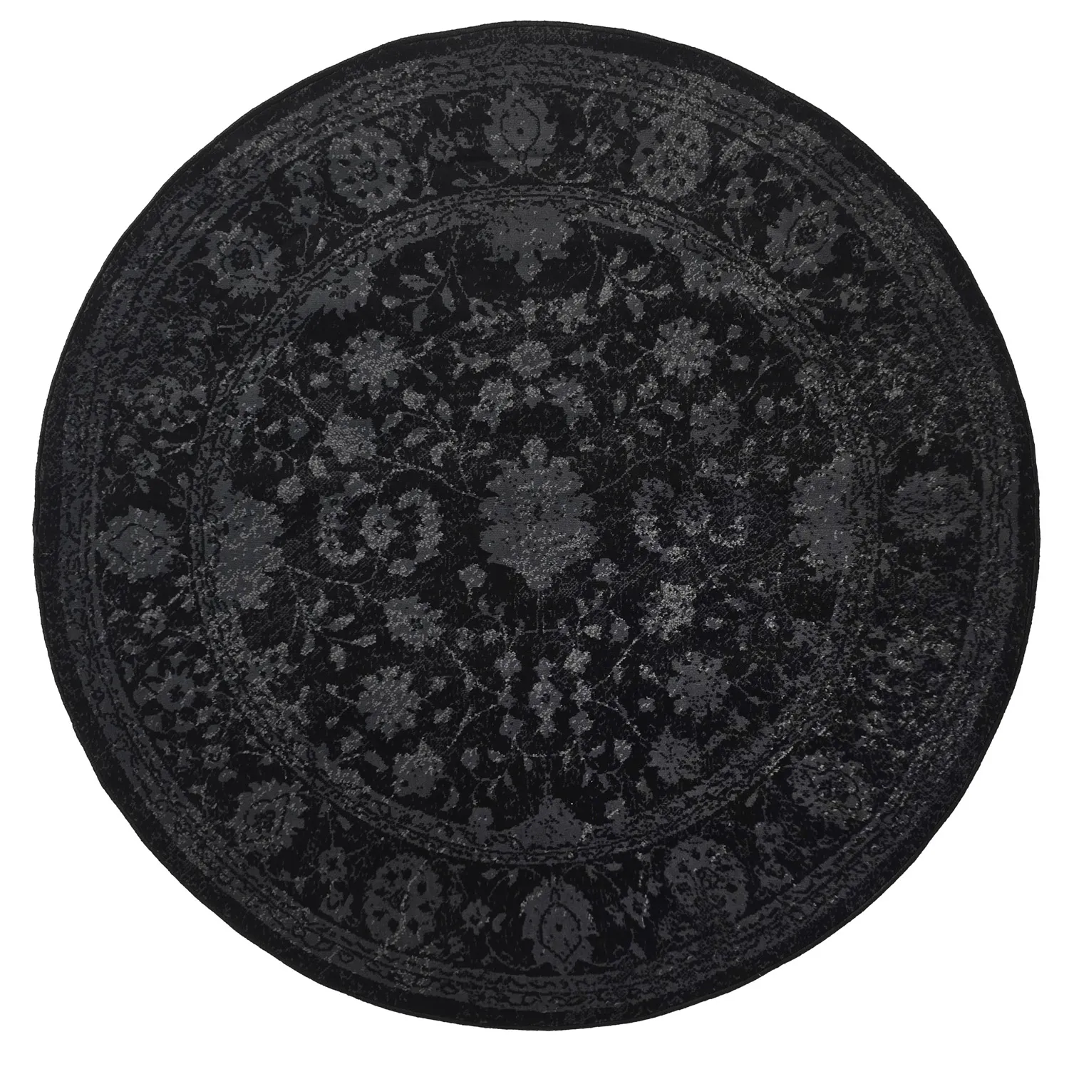 Tapis rond - Peking Majestic (noir)