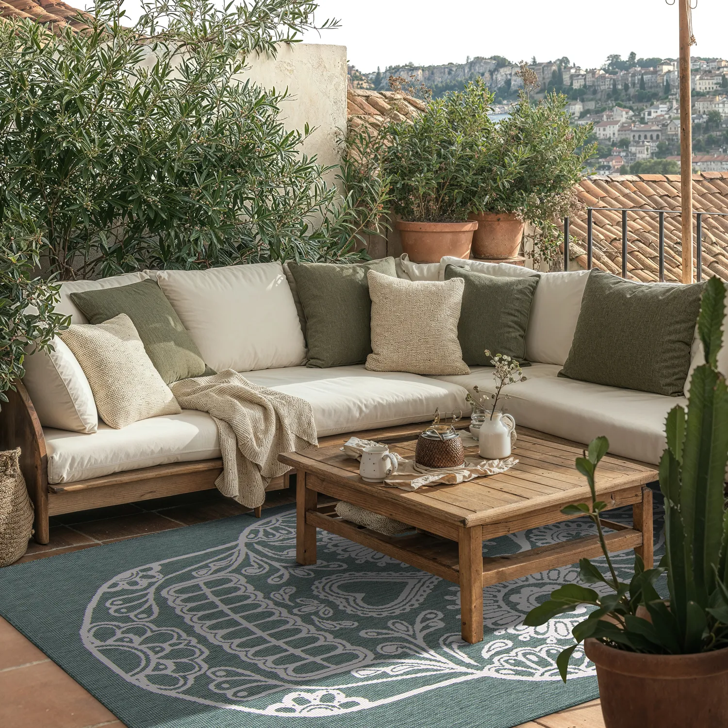 Tapis d’intérieur et d’extérieur - Raylan (vert)