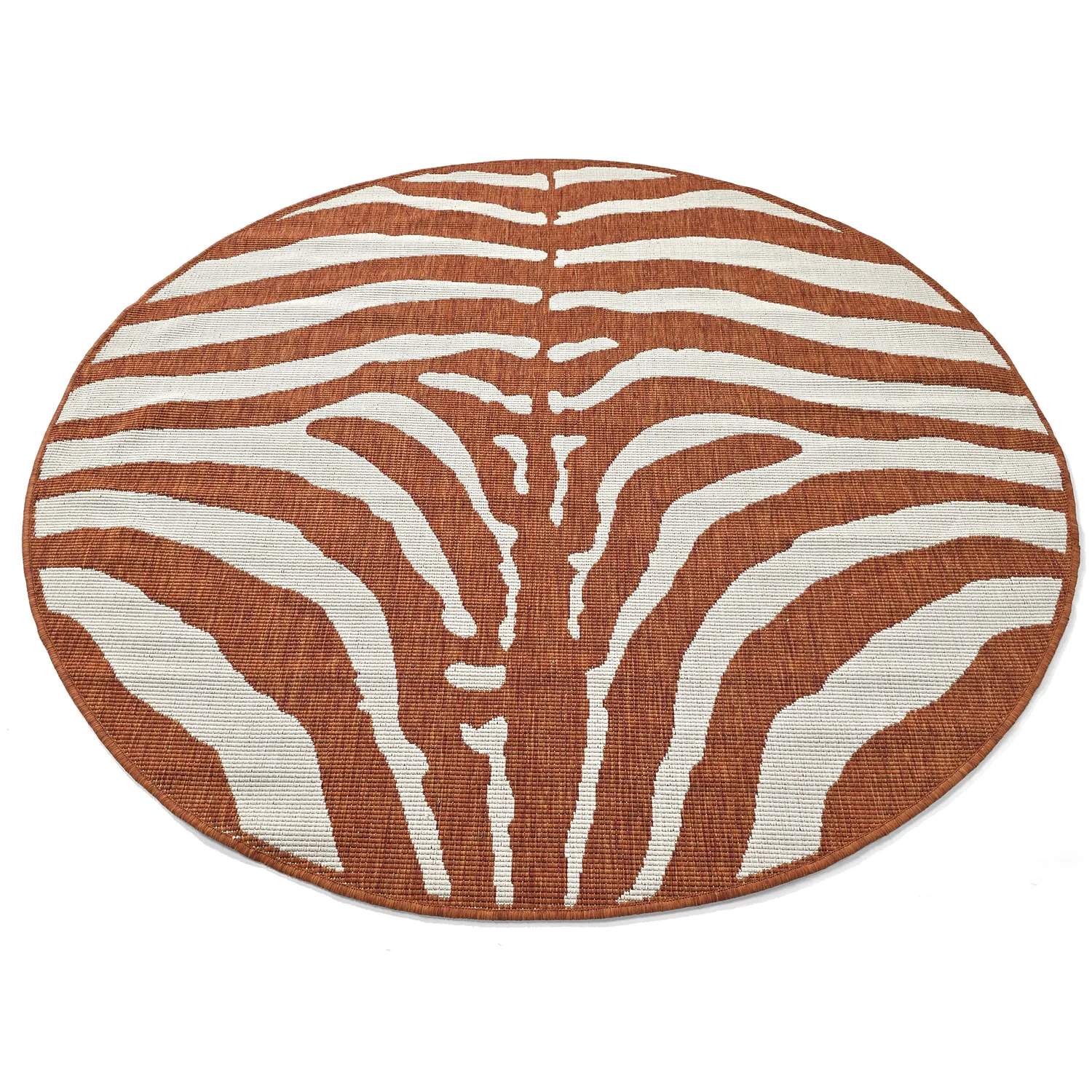 Tapis rond - Intérieur/Extérieur Winona (orange)
