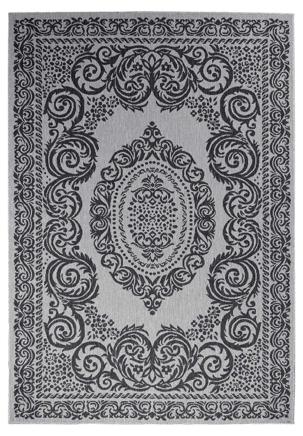 Tapis d’intérieur et d’extérieur - Sylvaine (noir)