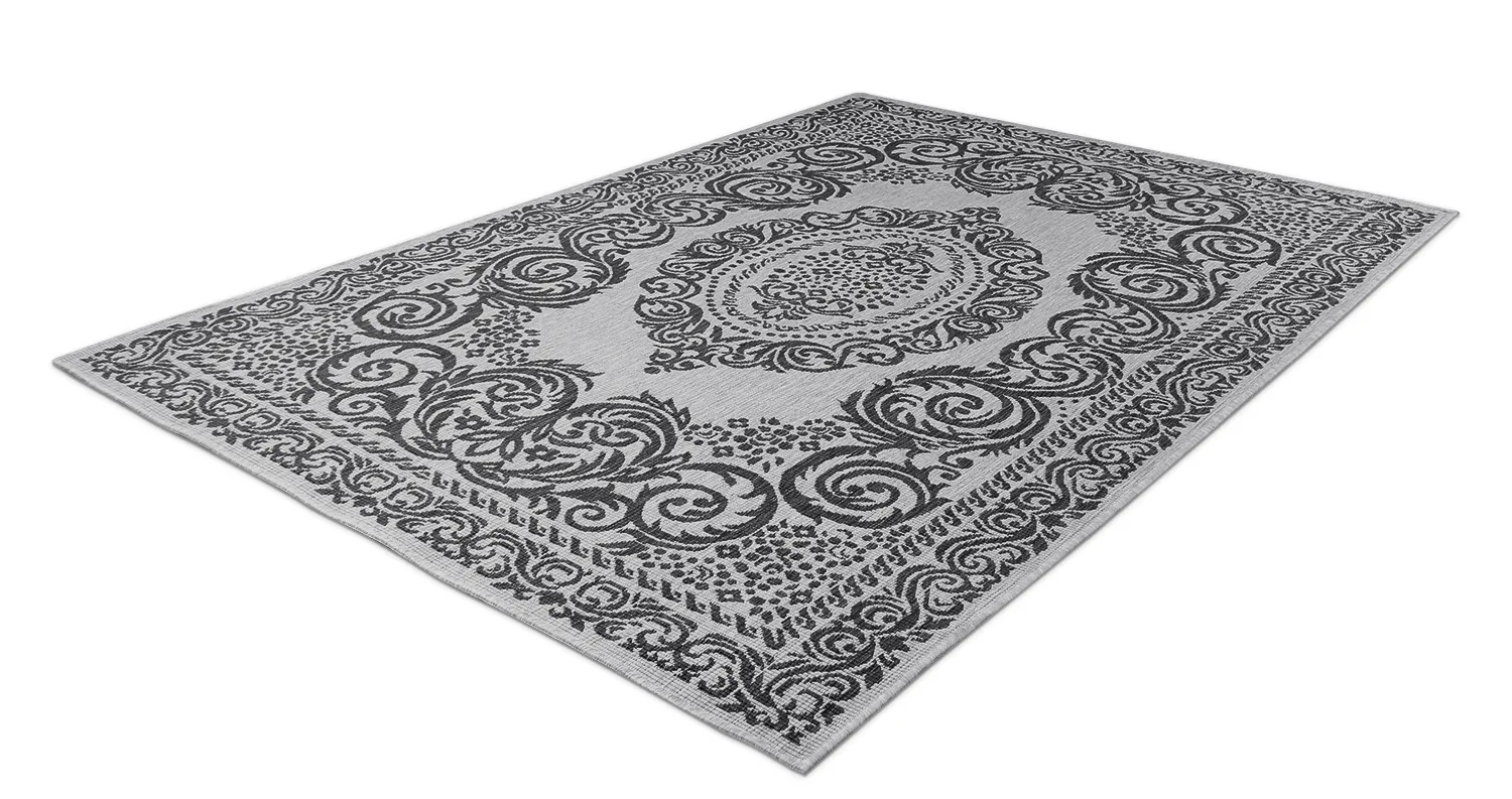Tapis d’intérieur et d’extérieur - Sylvaine (noir)