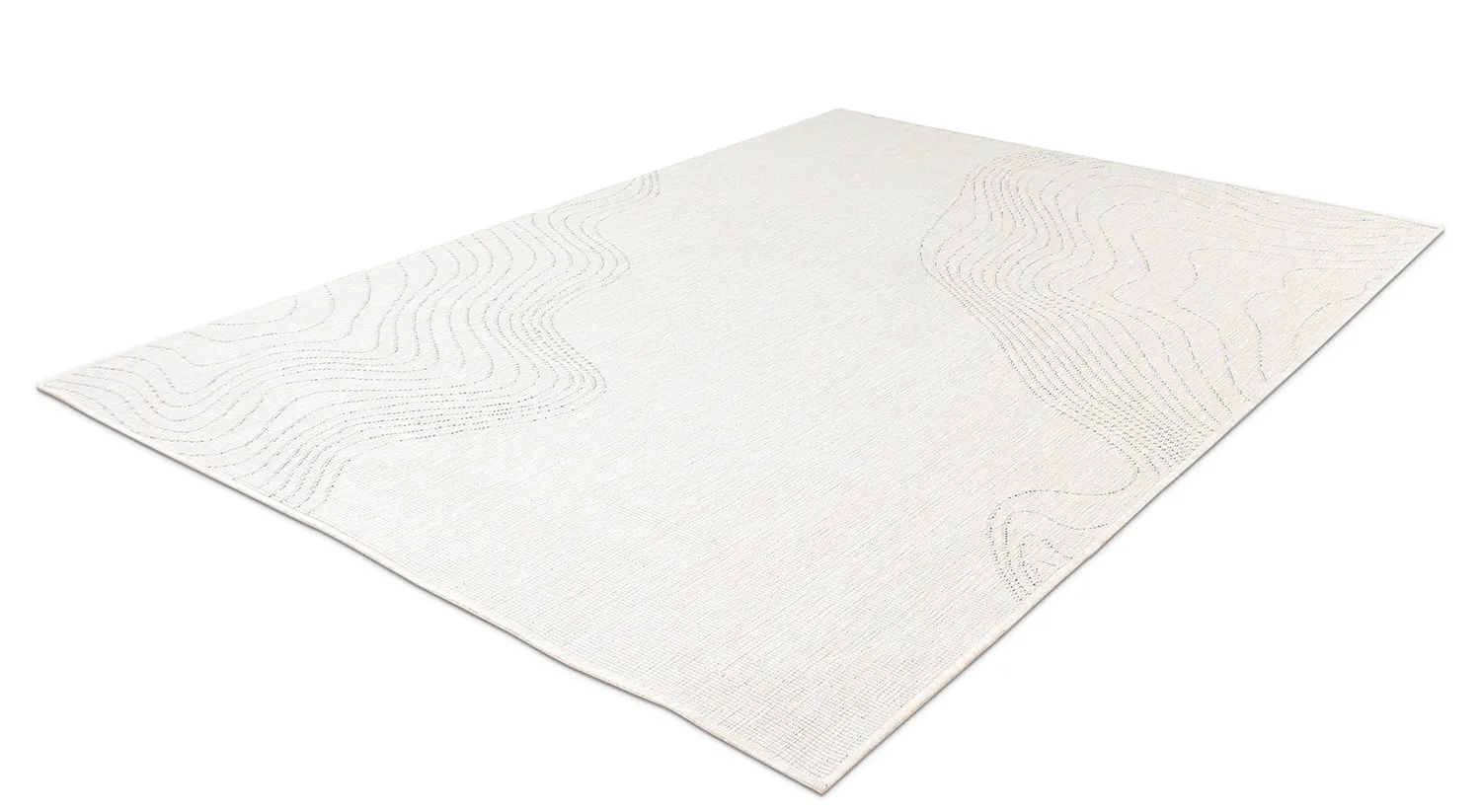 Tapis d’intérieur et d’extérieur - Zelmare (blanc cassé)