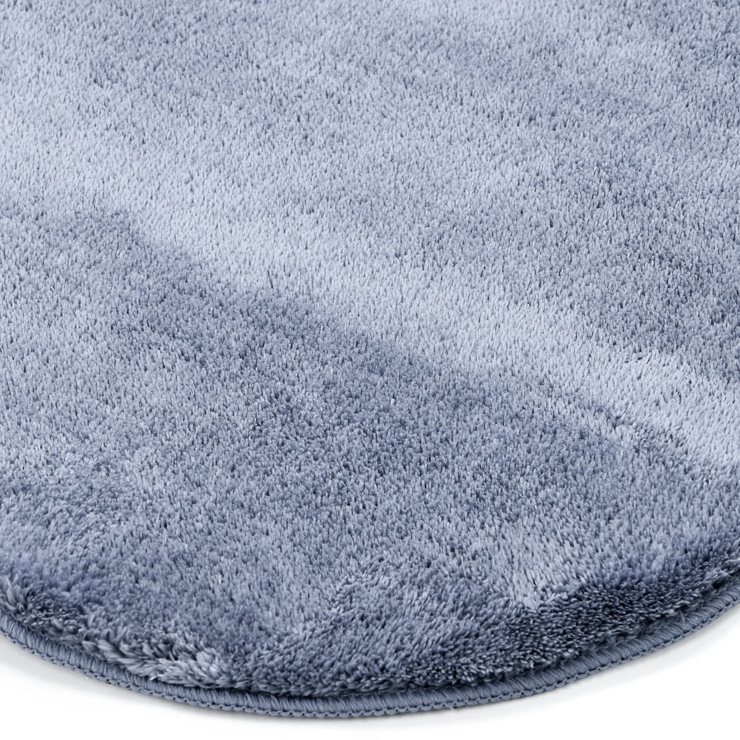 Tapis de Couloir Ondulé - Aranga Super Soft Fur (bleu acier)