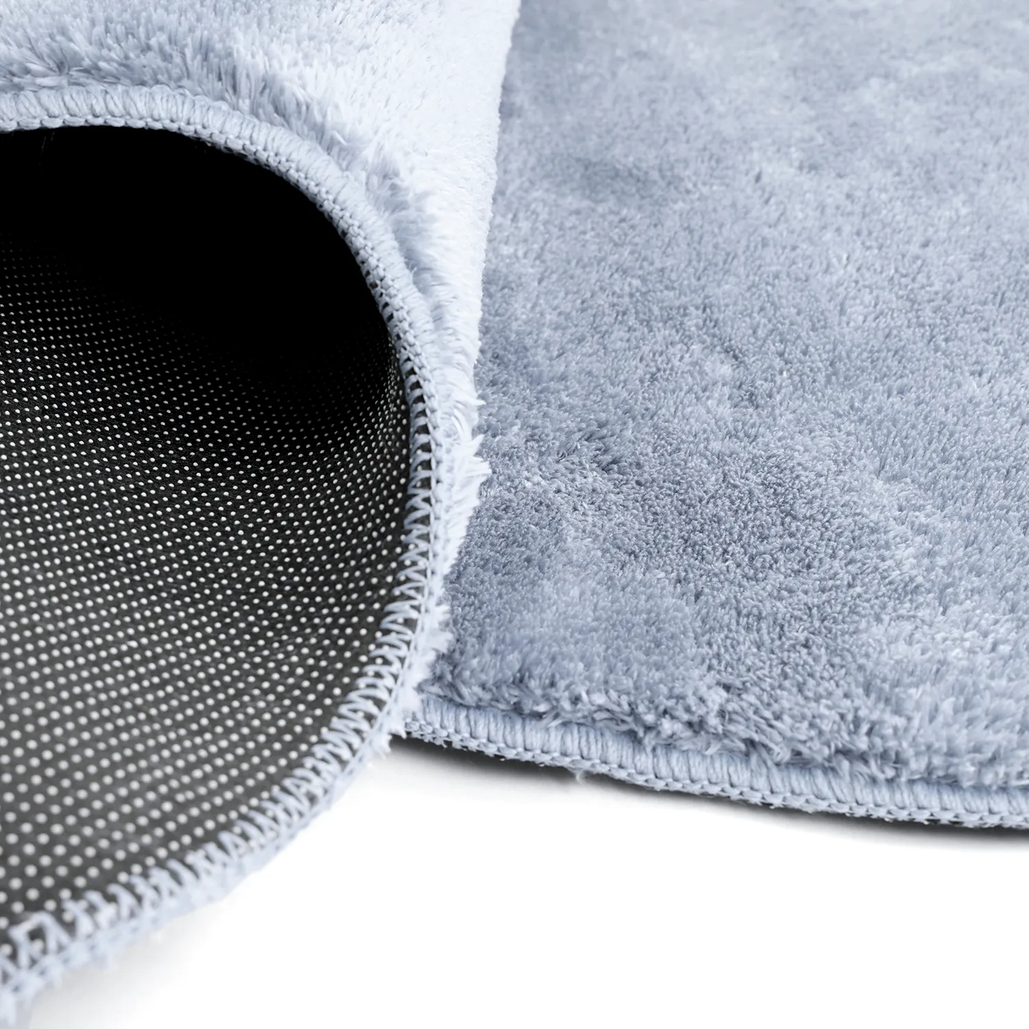 Tapis de Couloir Ondulé - Aranga Super Soft Fur (bleu acier)