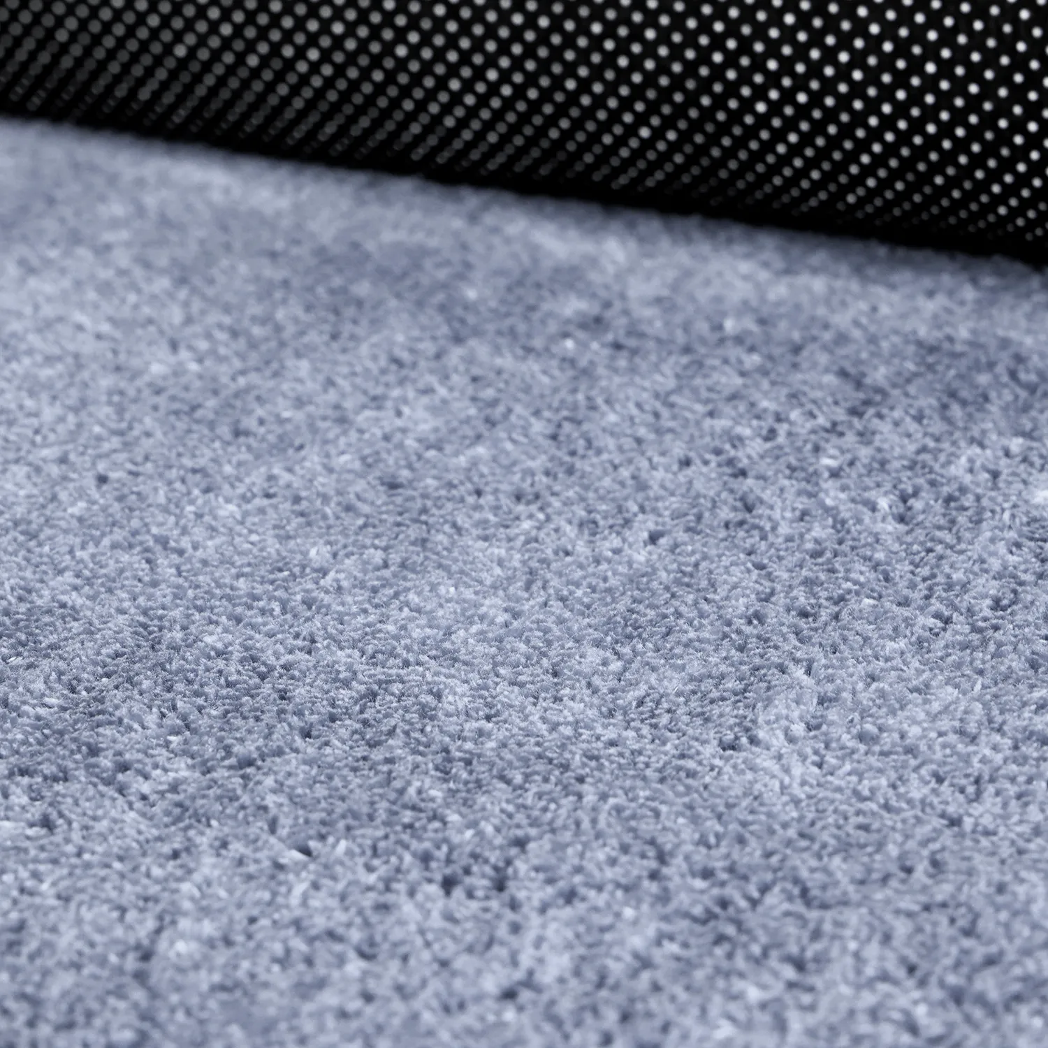 Tapis de Couloir Ondulé - Aranga Super Soft Fur (bleu acier)