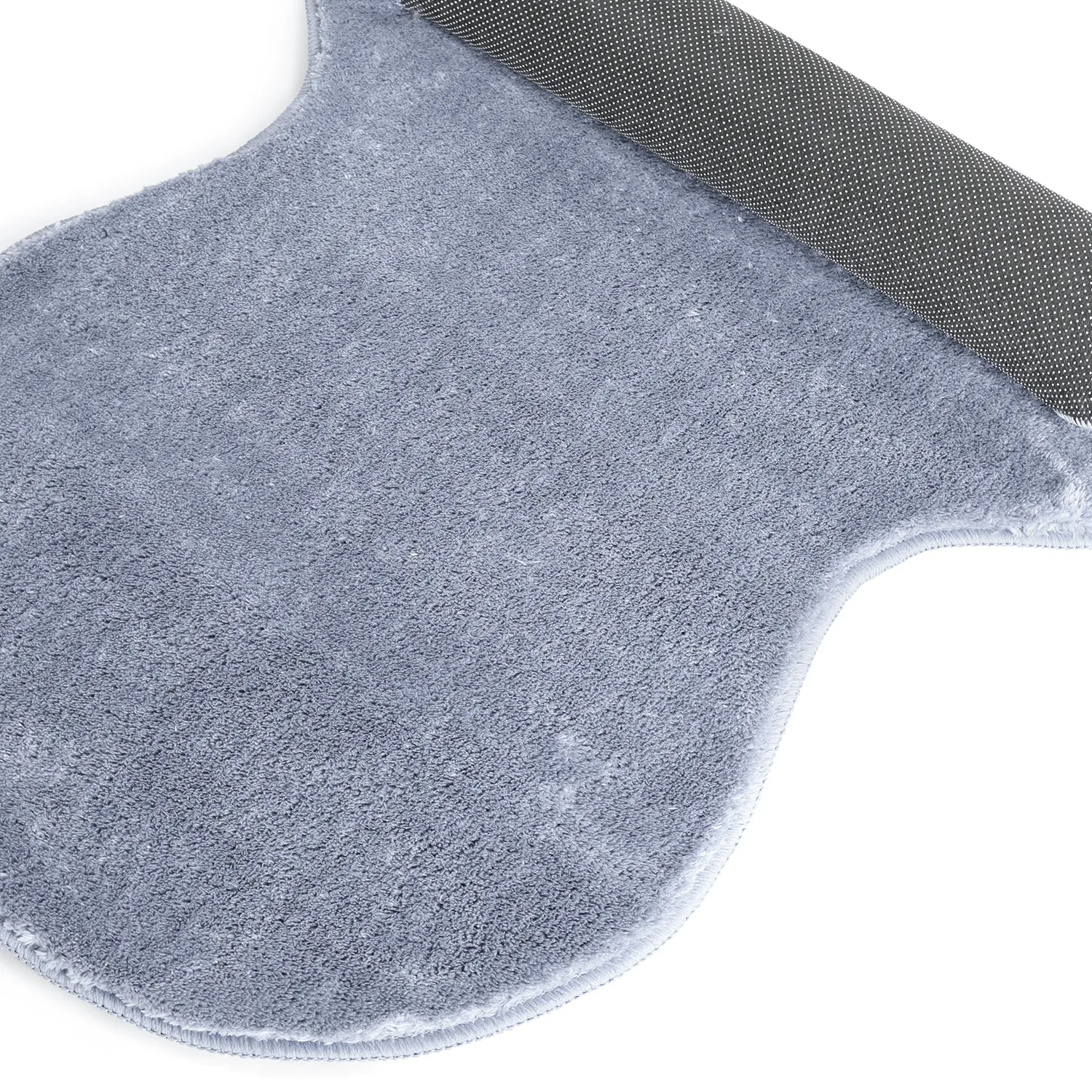 Tapis de Couloir Ondulé - Aranga Super Soft Fur (bleu acier)
