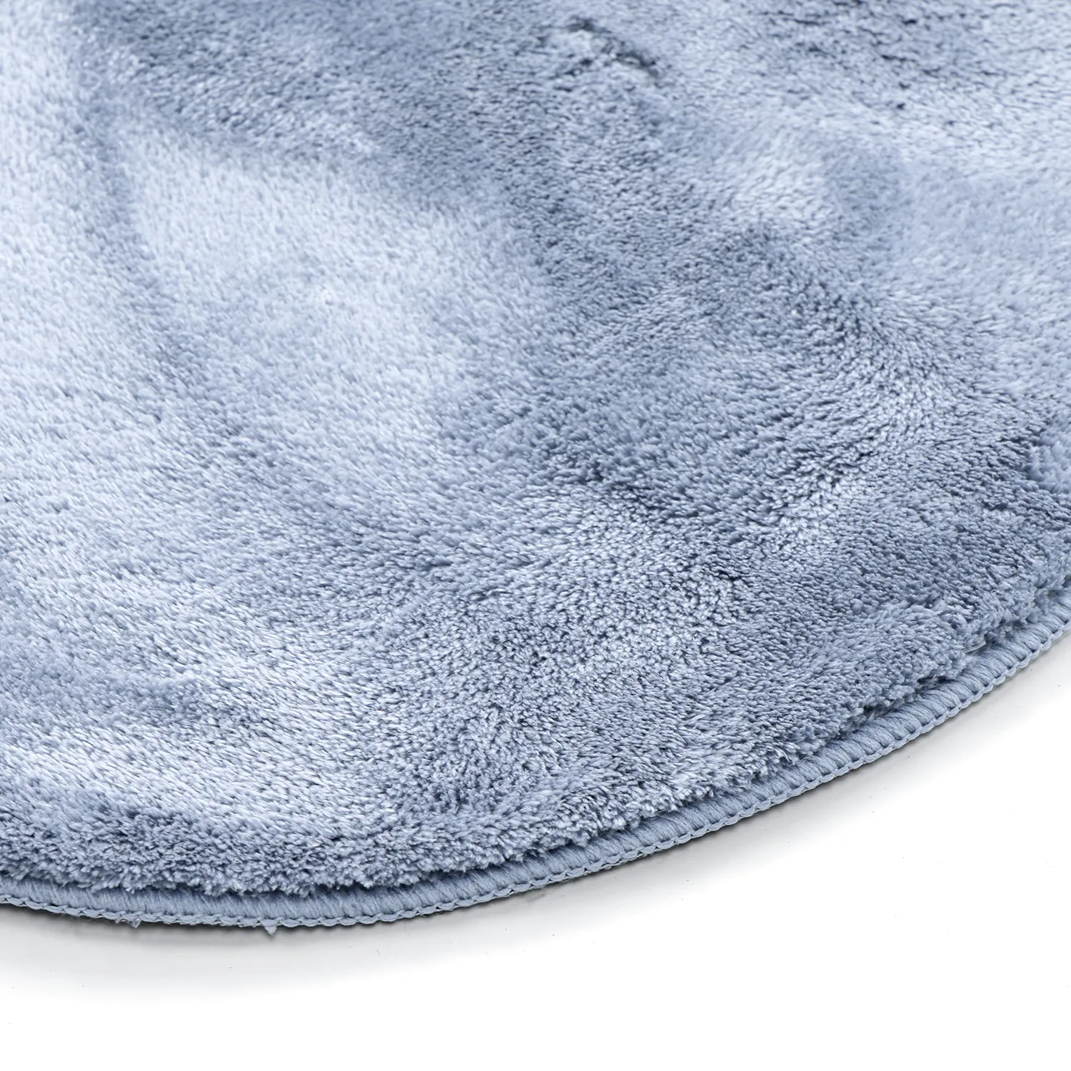 Tapis de Couloir Ondulé - Aranga Super Soft Fur (bleu acier)