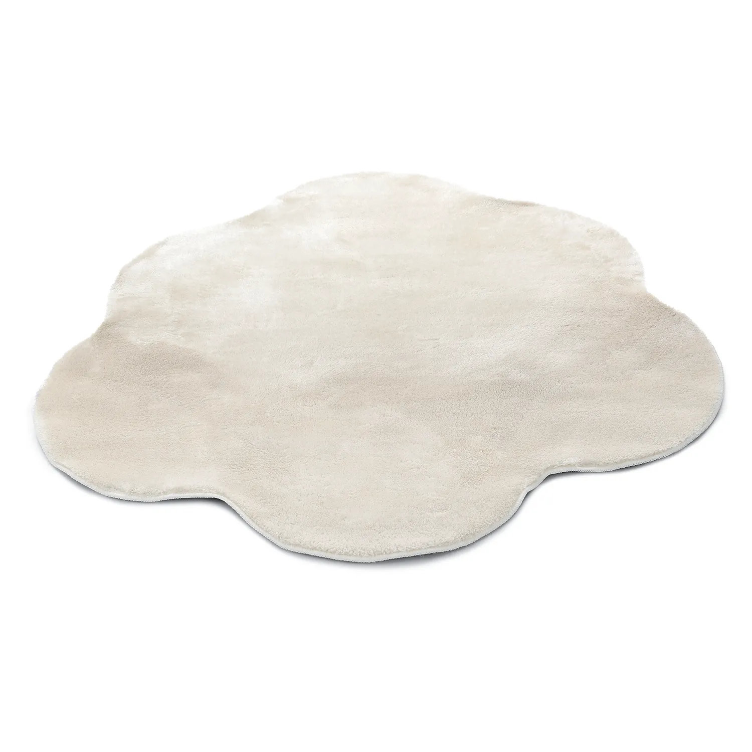 Tapis Rond Ondulé - Aranga Super Soft Fur (beige)
