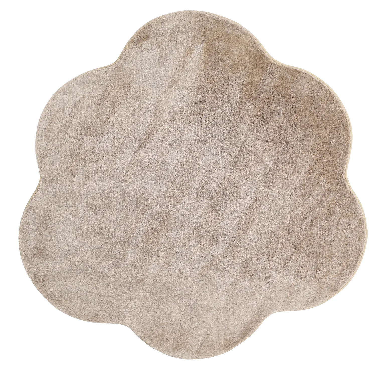 Tapis Rond Ondulé - Aranga Super Soft Fur (marron)