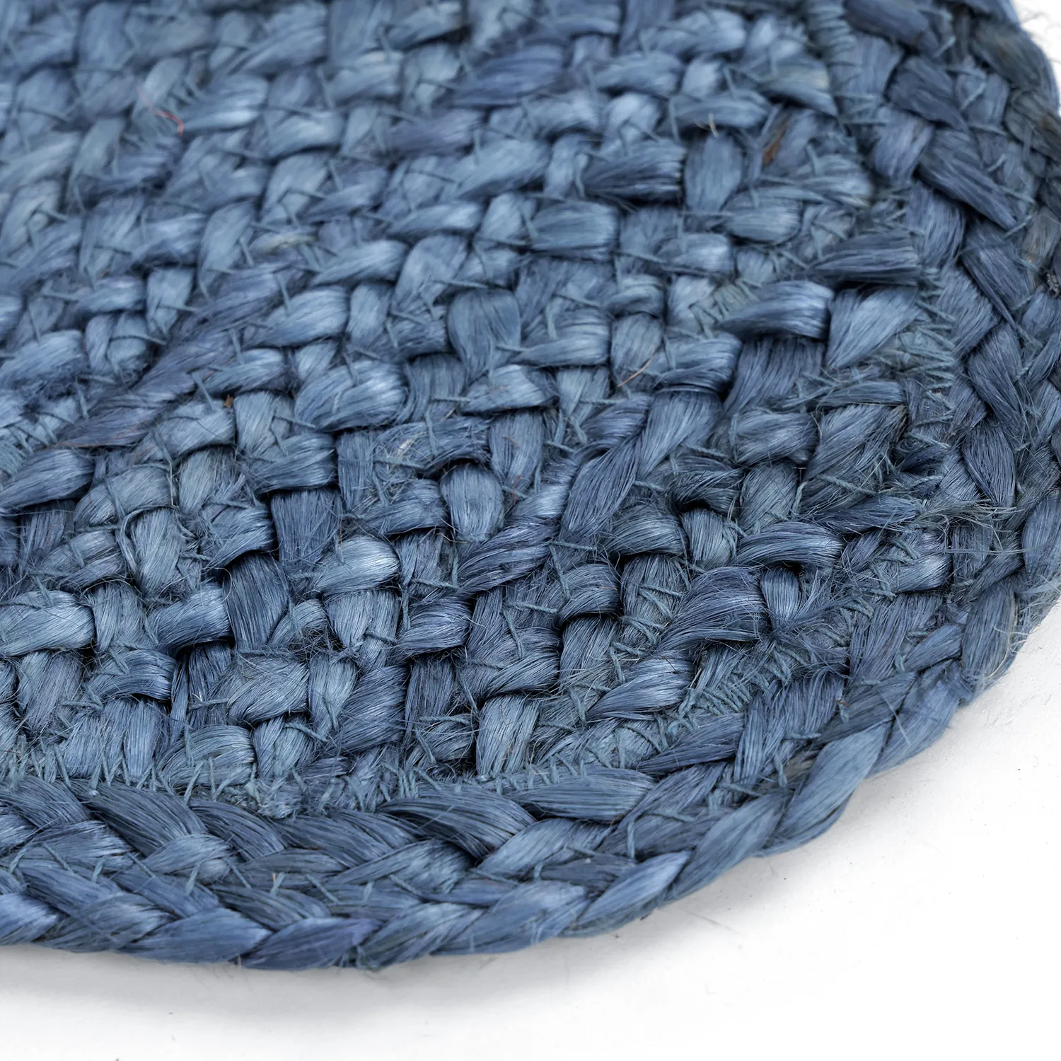 Tapis en jute ondulé - San Francisco (bleu)